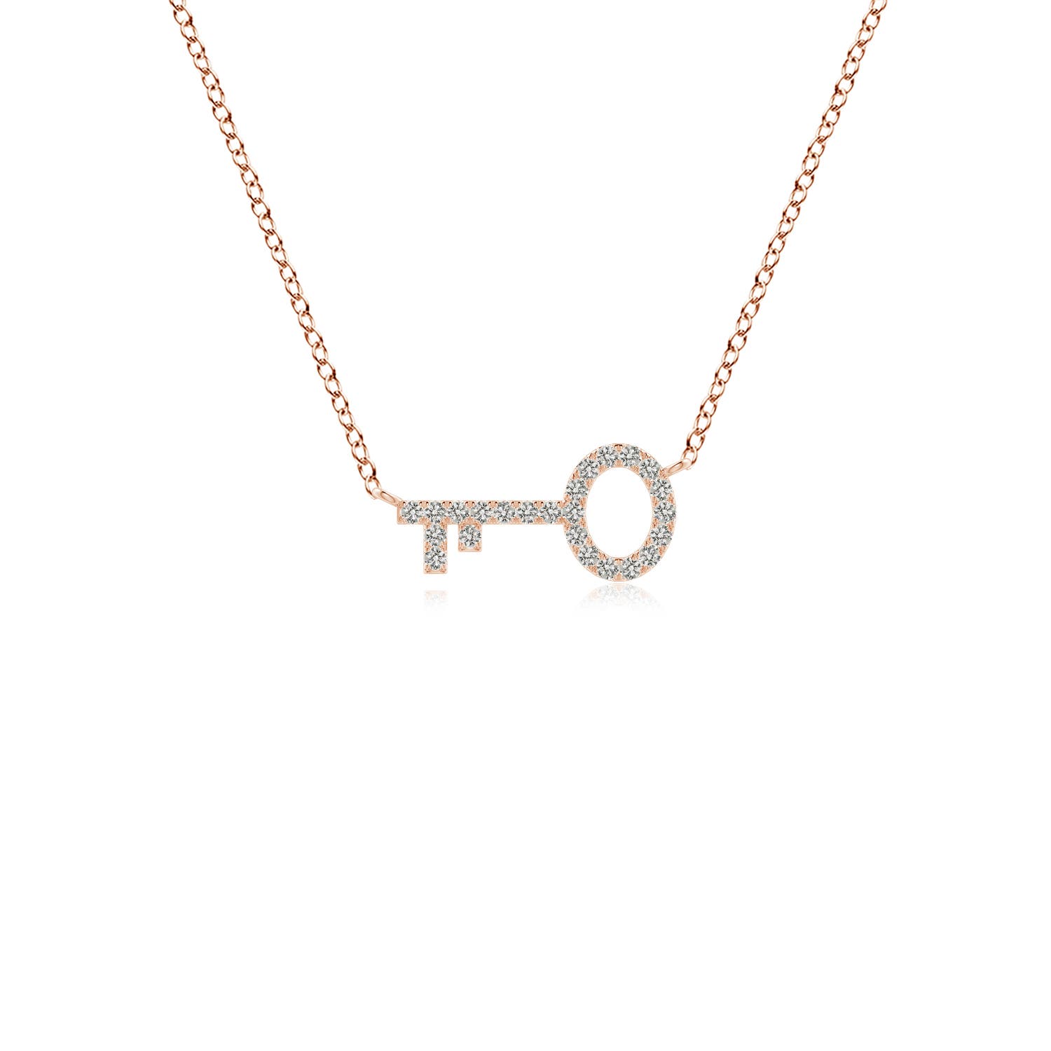 K, I3 / 0.14 CT / 14 KT Rose Gold