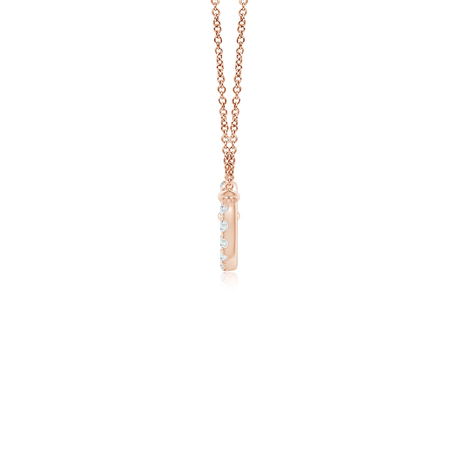 F-G, VS / 0.34 CT / 14 KT Rose Gold