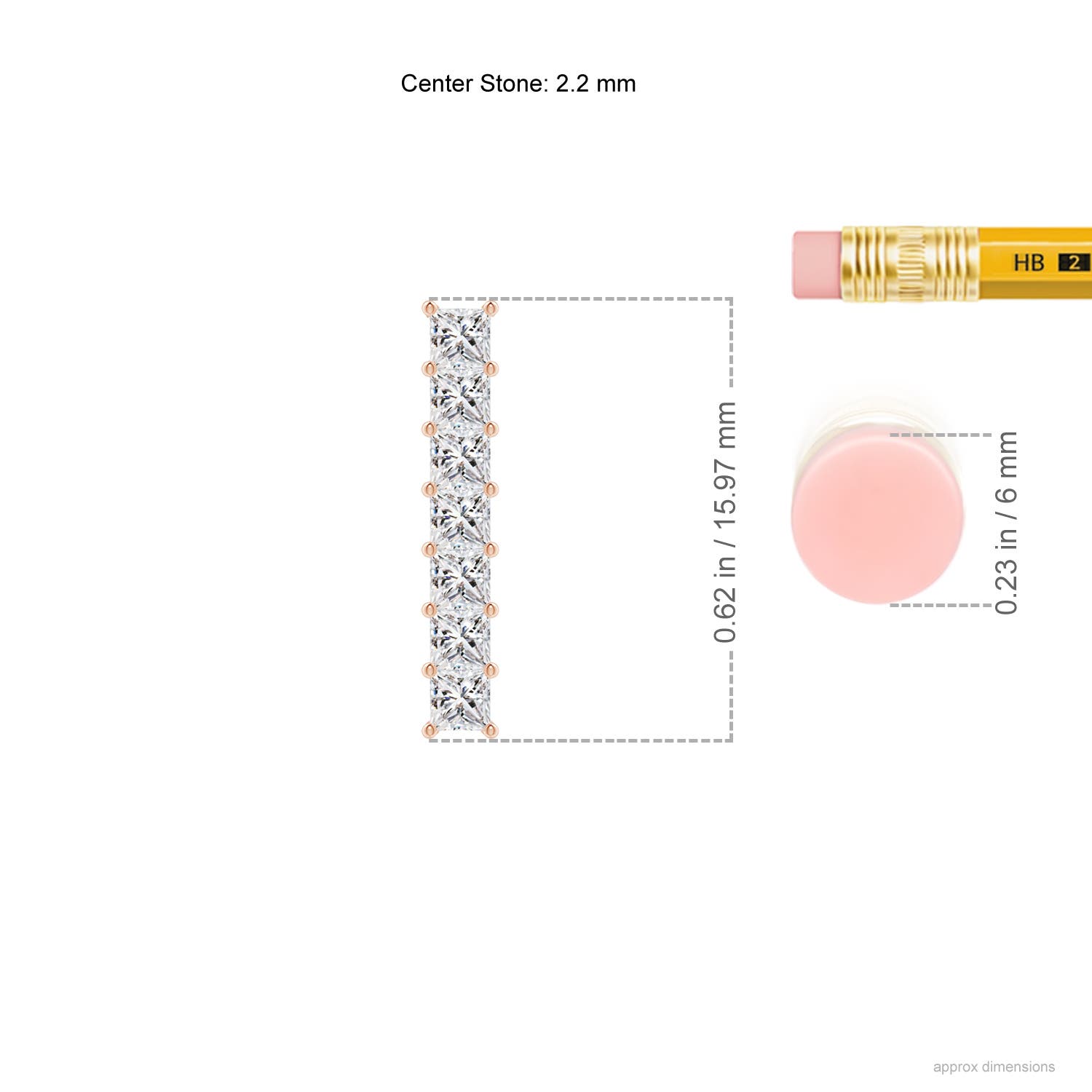 I-J, I1-I2 / 0.49 CT / 14 KT Rose Gold