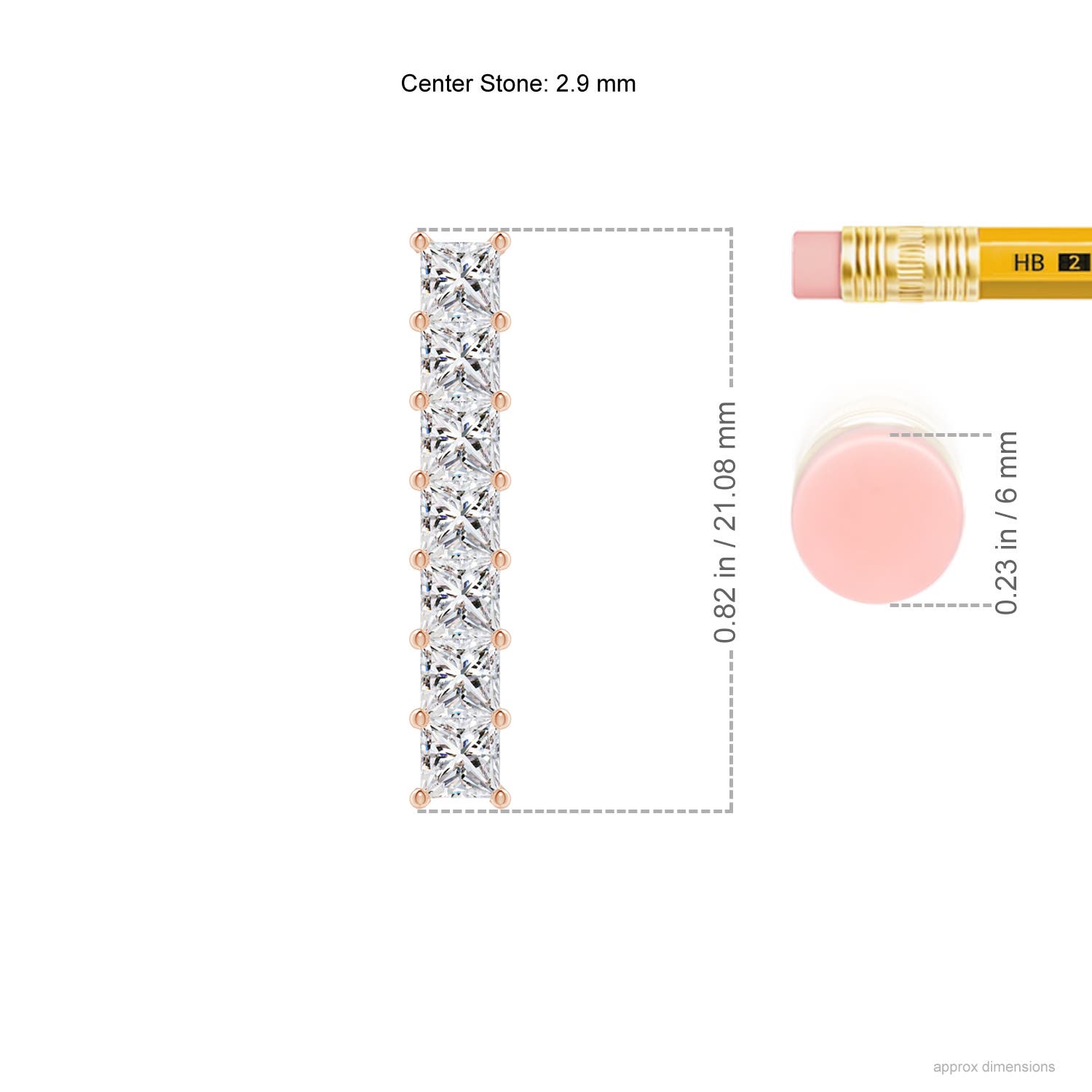 I-J, I1-I2 / 0.98 CT / 14 KT Rose Gold