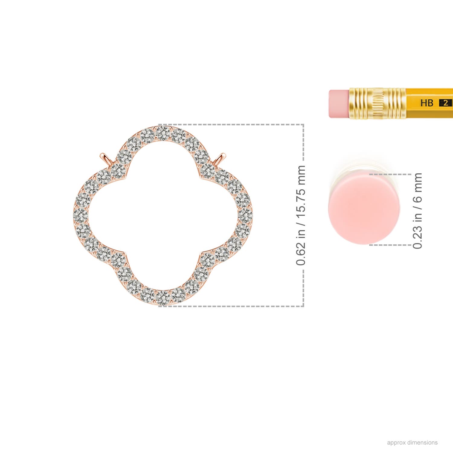 K, I3 / 0.26 CT / 14 KT Rose Gold