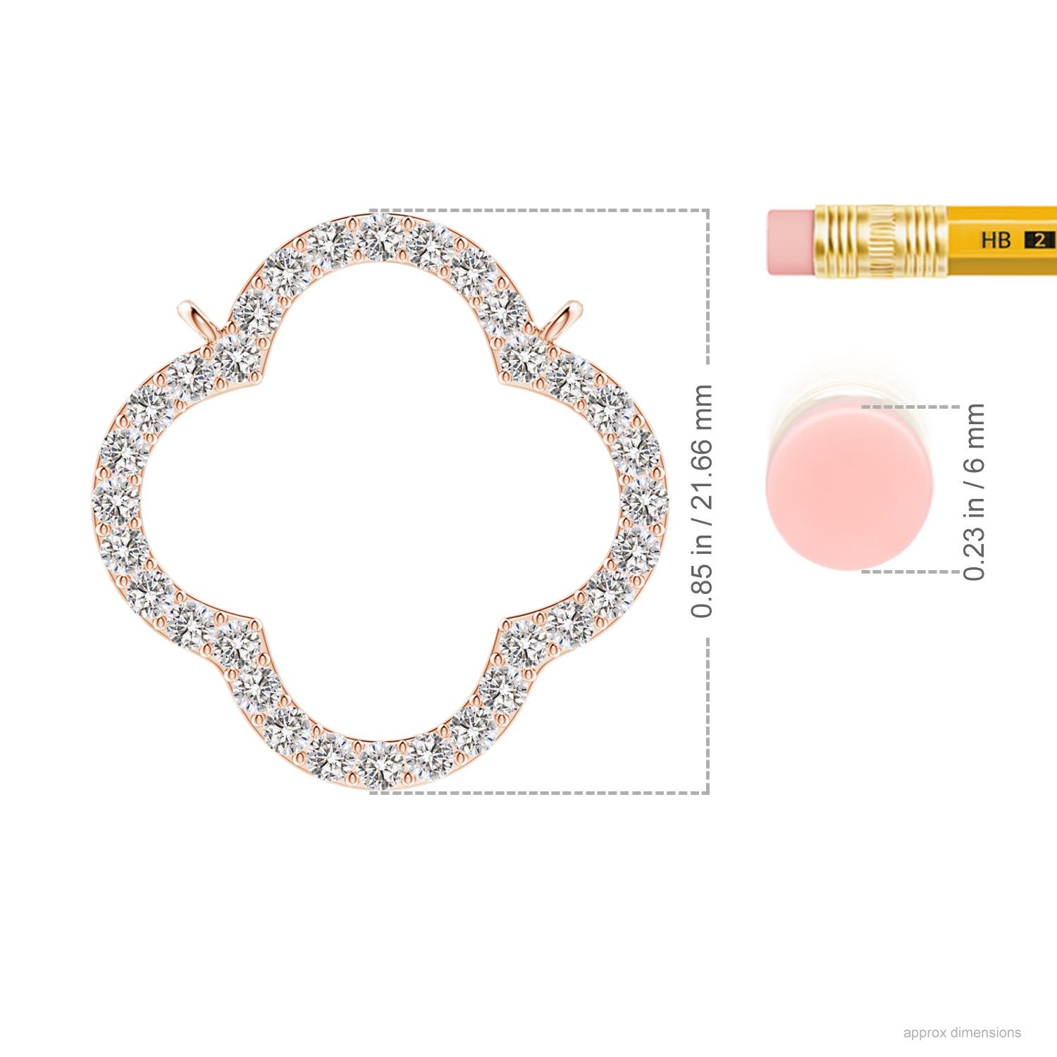 I-J, I1-I2 / 0.62 CT / 14 KT Rose Gold