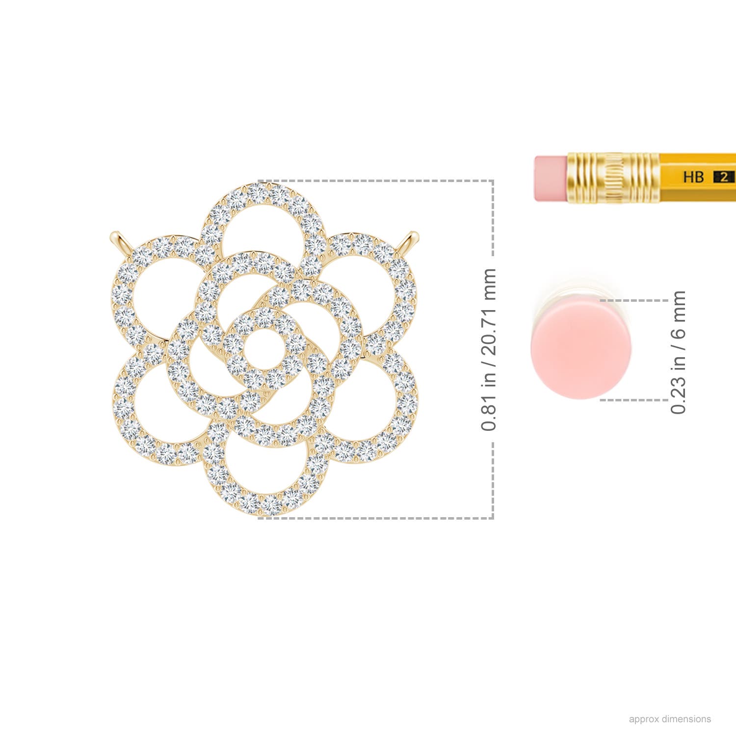 F-G, VS / 0.61 CT / 14 KT Yellow Gold