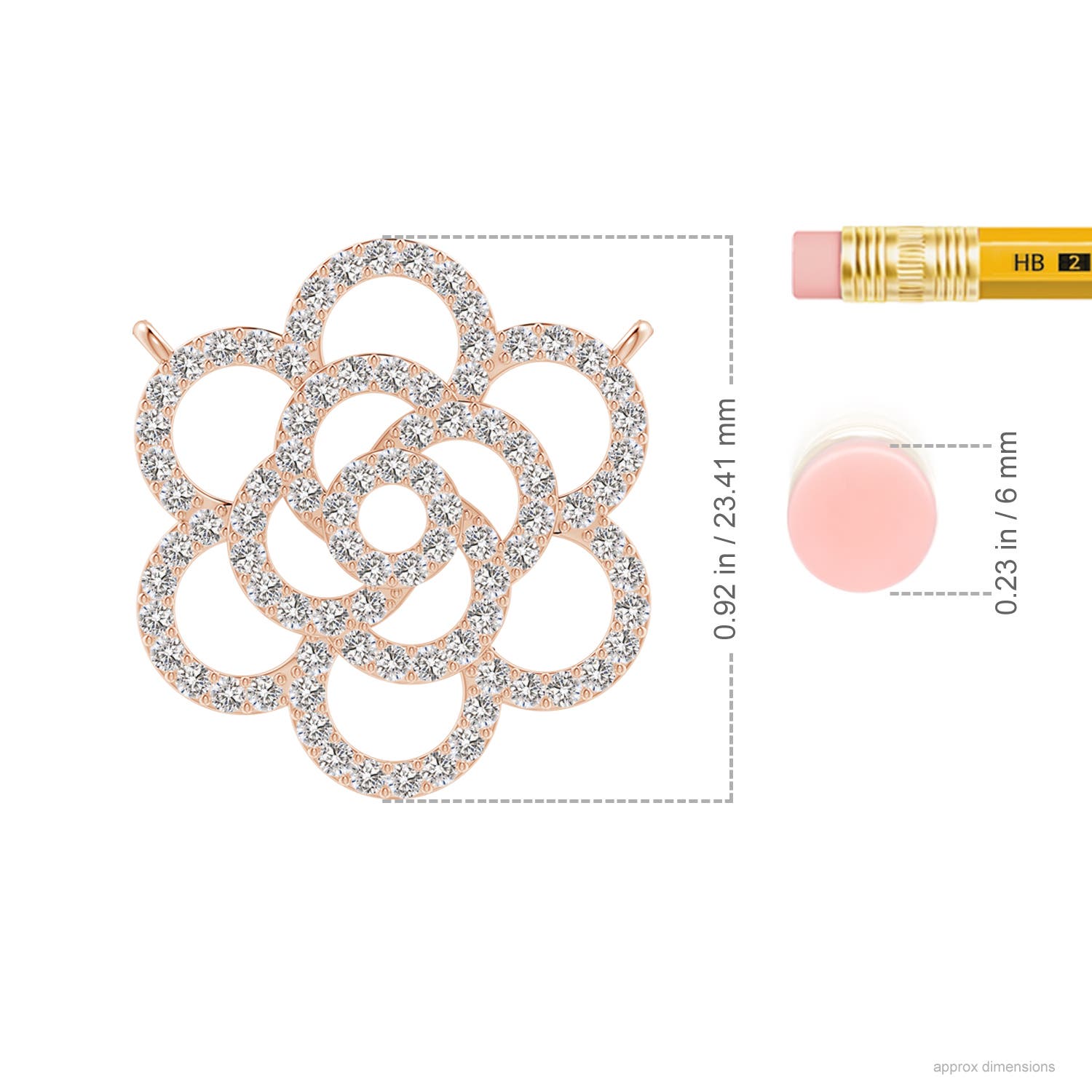 I-J, I1-I2 / 0.87 CT / 14 KT Rose Gold