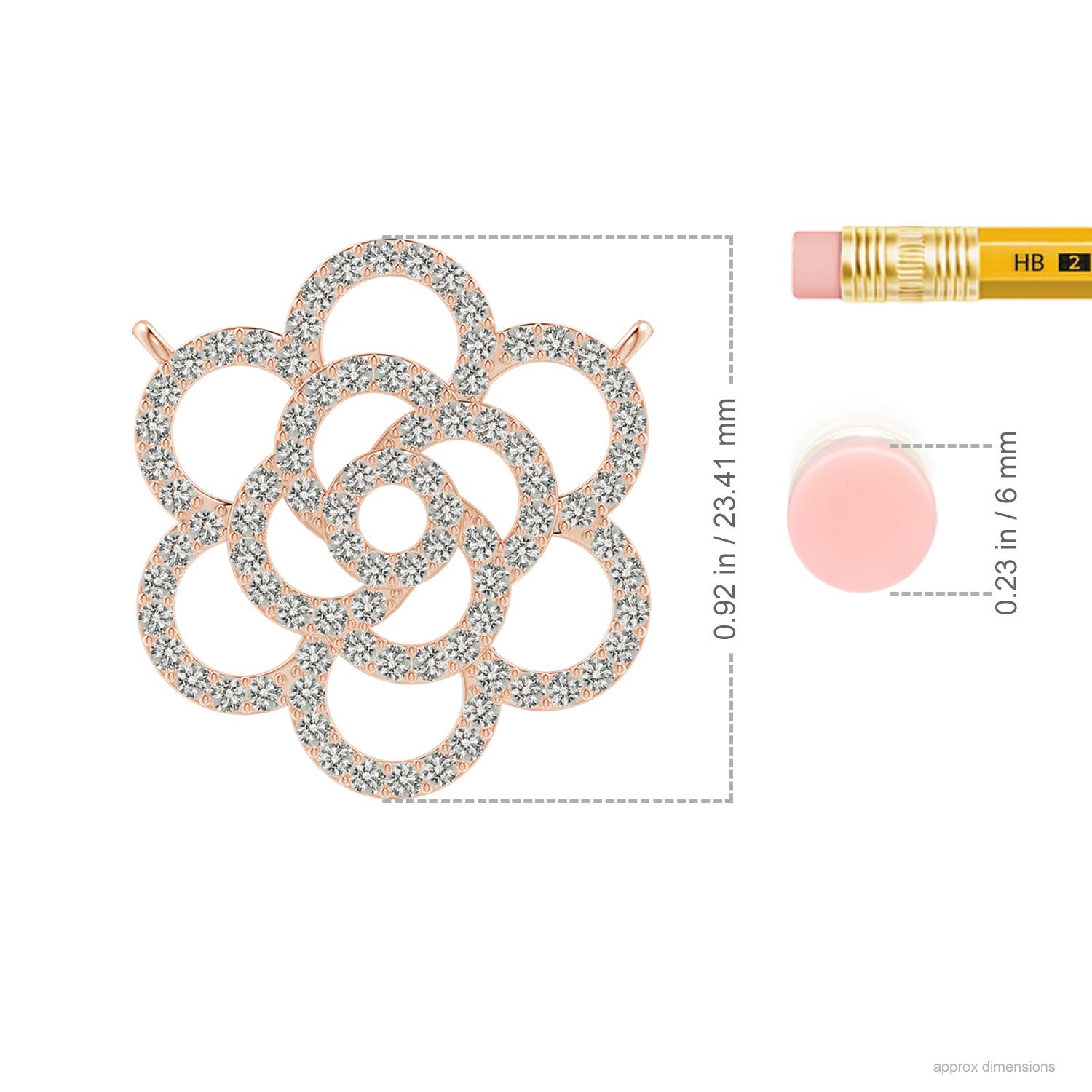 K, I3 / 0.87 CT / 14 KT Rose Gold