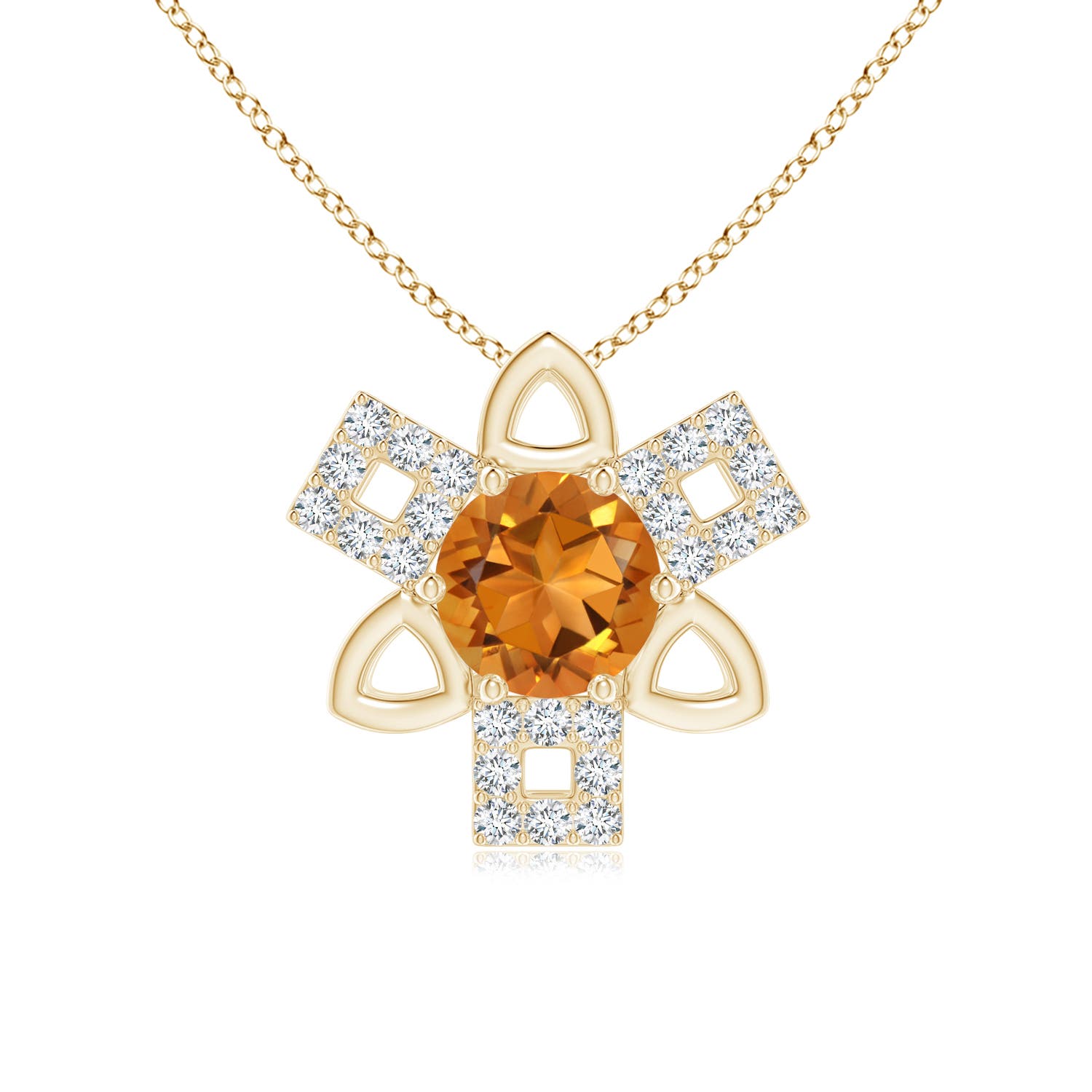 AAA - Citrine / 0.89 CT / 14 KT Yellow Gold