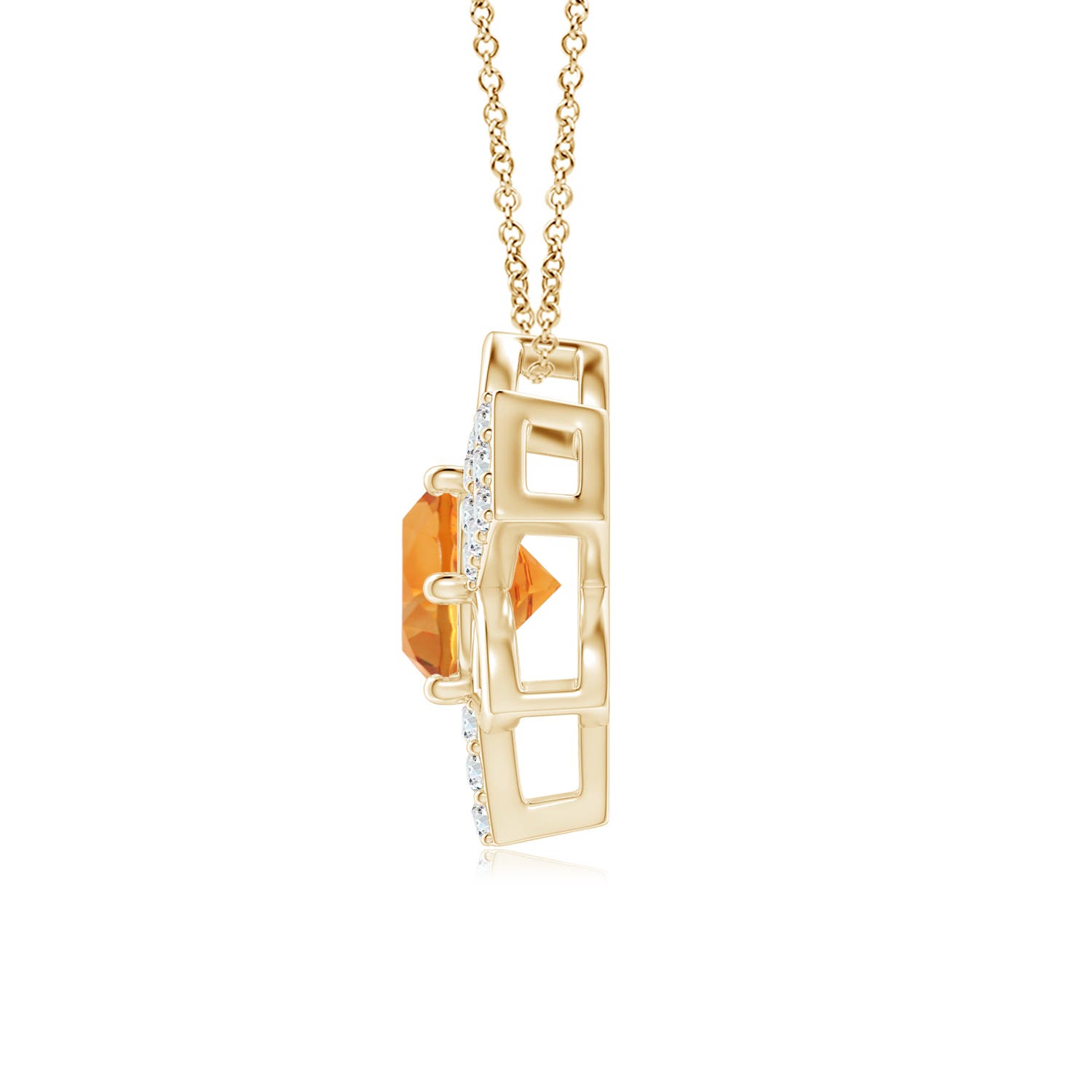 AAA - Citrine / 0.89 CT / 14 KT Yellow Gold