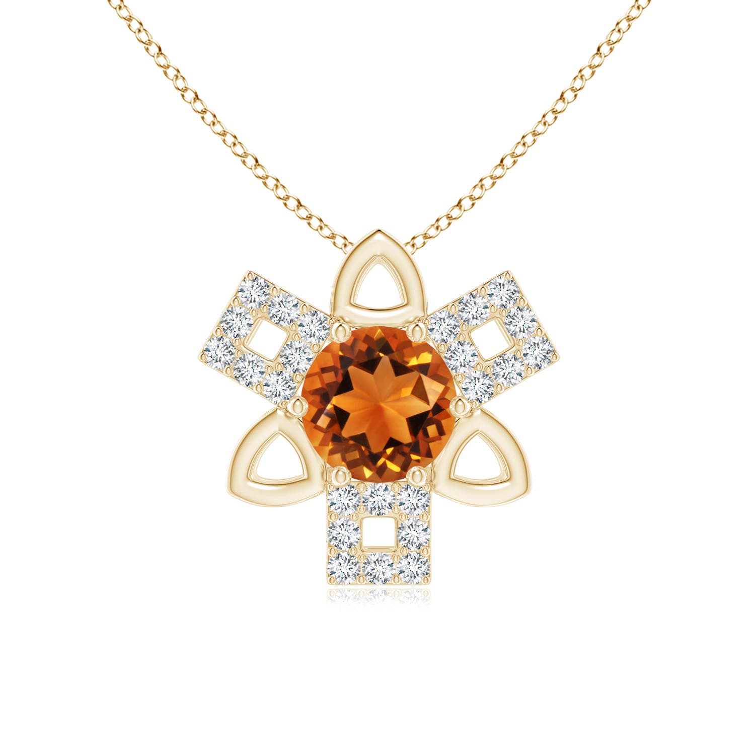 AAAA - Citrine / 0.89 CT / 14 KT Yellow Gold