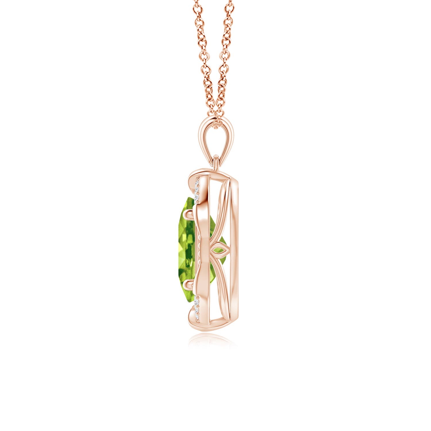 AAA - Peridot / 1.96 CT / 14 KT Rose Gold