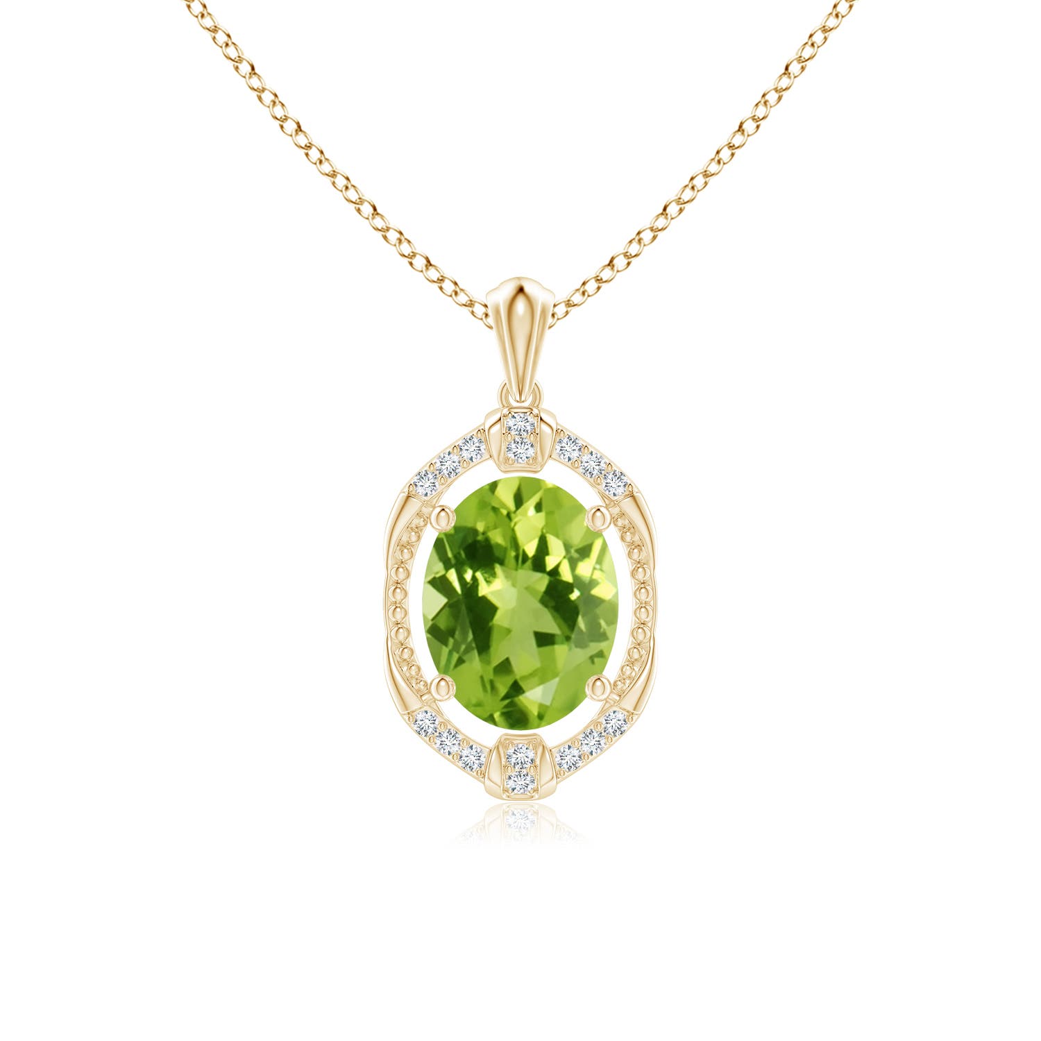 AAA - Peridot / 1.96 CT / 14 KT Yellow Gold