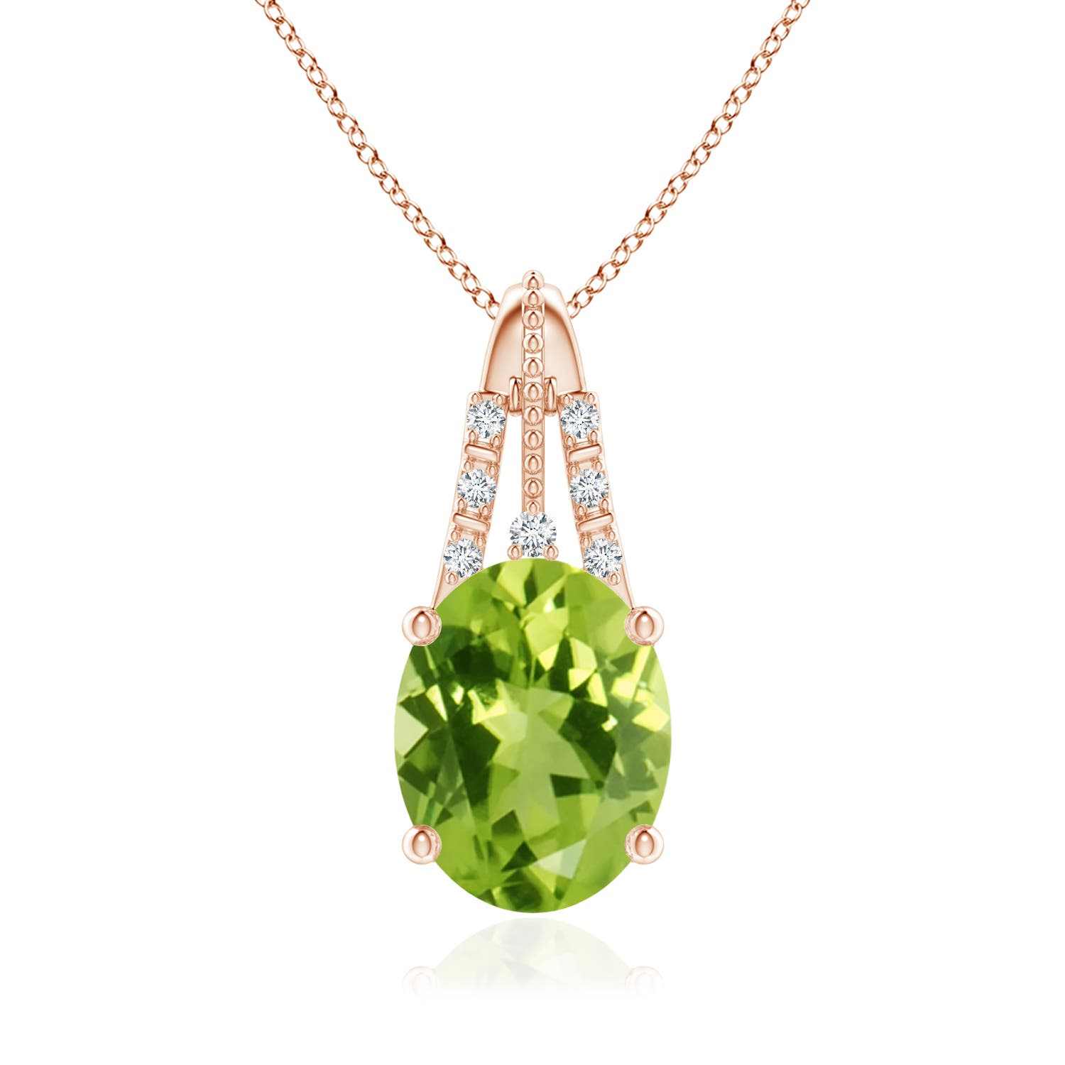 AAA - Peridot / 1.94 CT / 14 KT Rose Gold