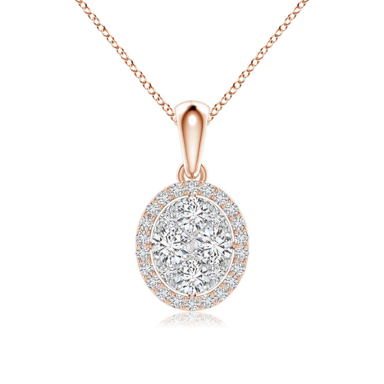 H, SI2 / 0.52 CT / 14 KT Rose Gold