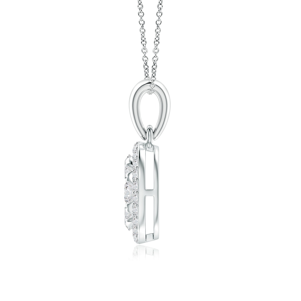 2.9mm HSI2 Oval Composite Diamond Halo Pendant in White Gold - side_1