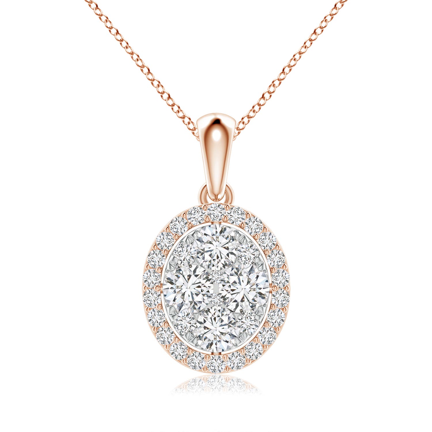 H, SI2 / 0.84 CT / 14 KT Rose Gold