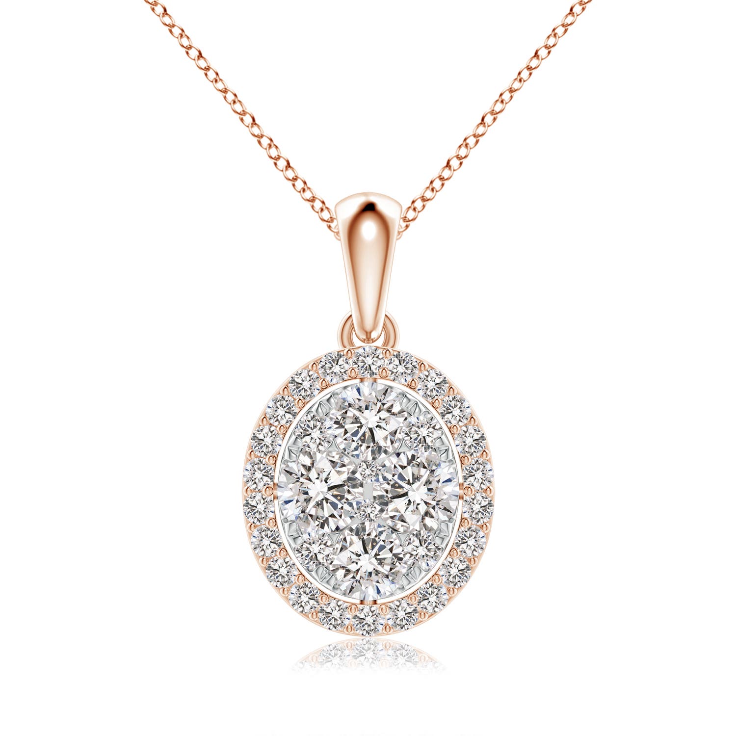 I-J, I1-I2 / 0.84 CT / 14 KT Rose Gold