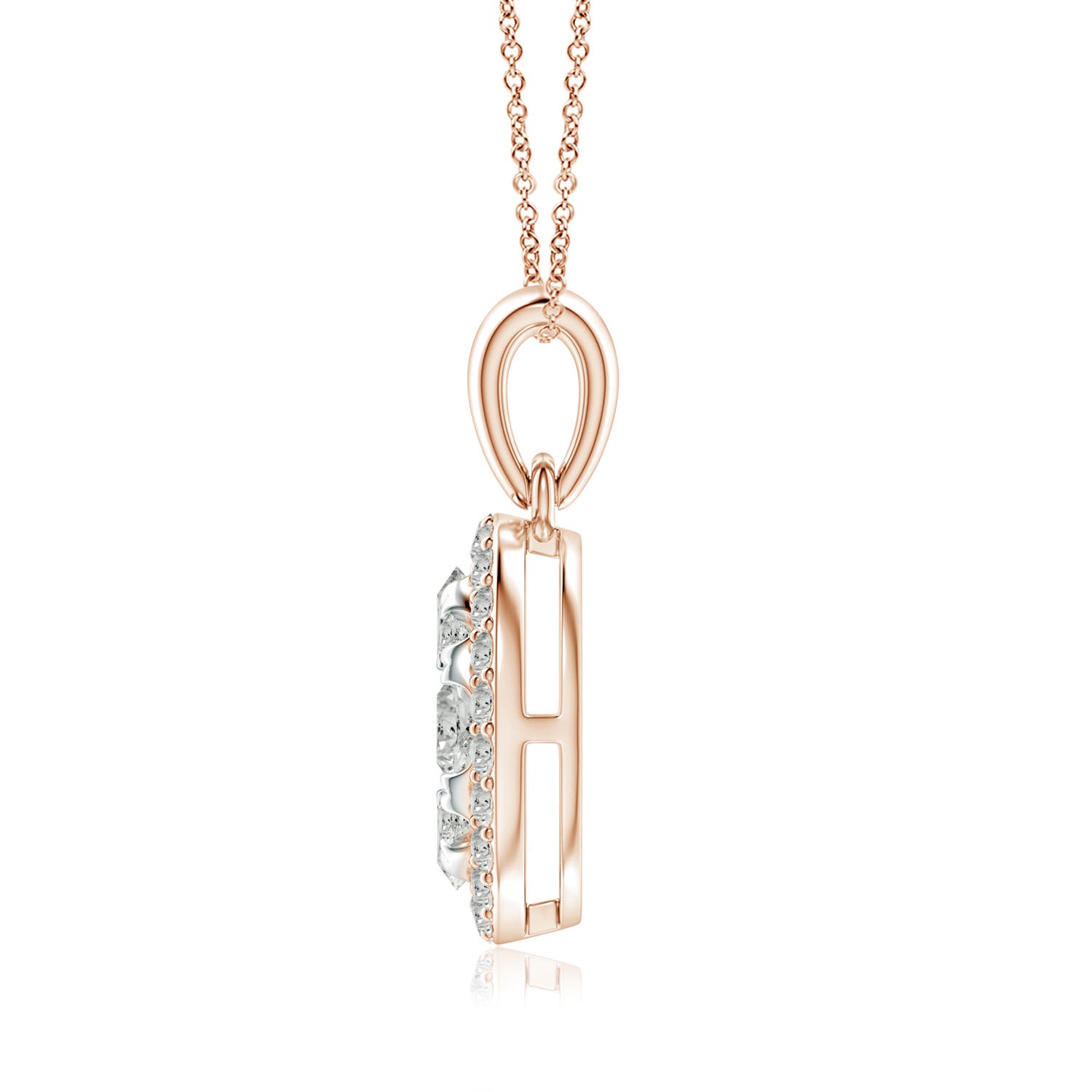 K, I3 / 0.84 CT / 14 KT Rose Gold