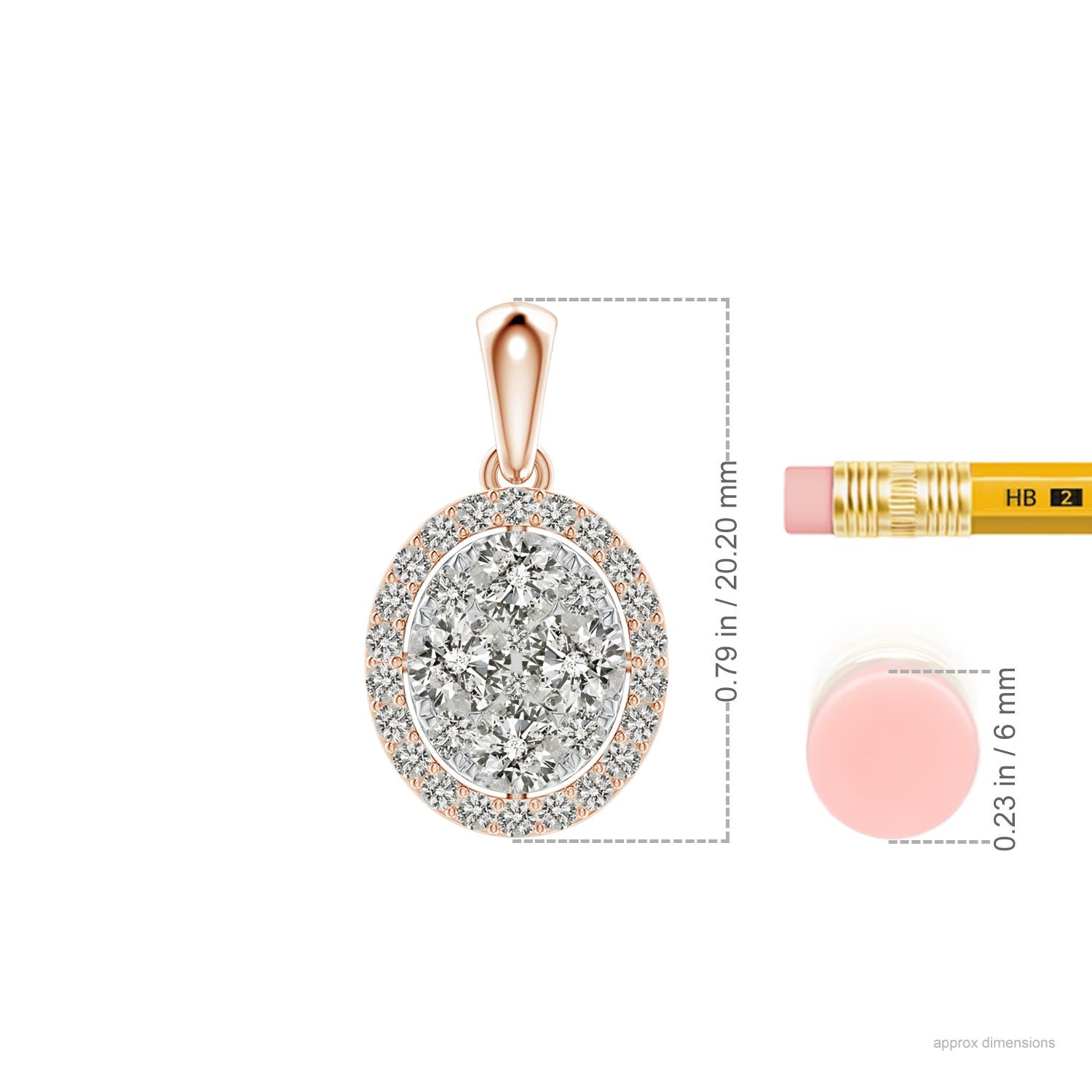 K, I3 / 0.84 CT / 14 KT Rose Gold