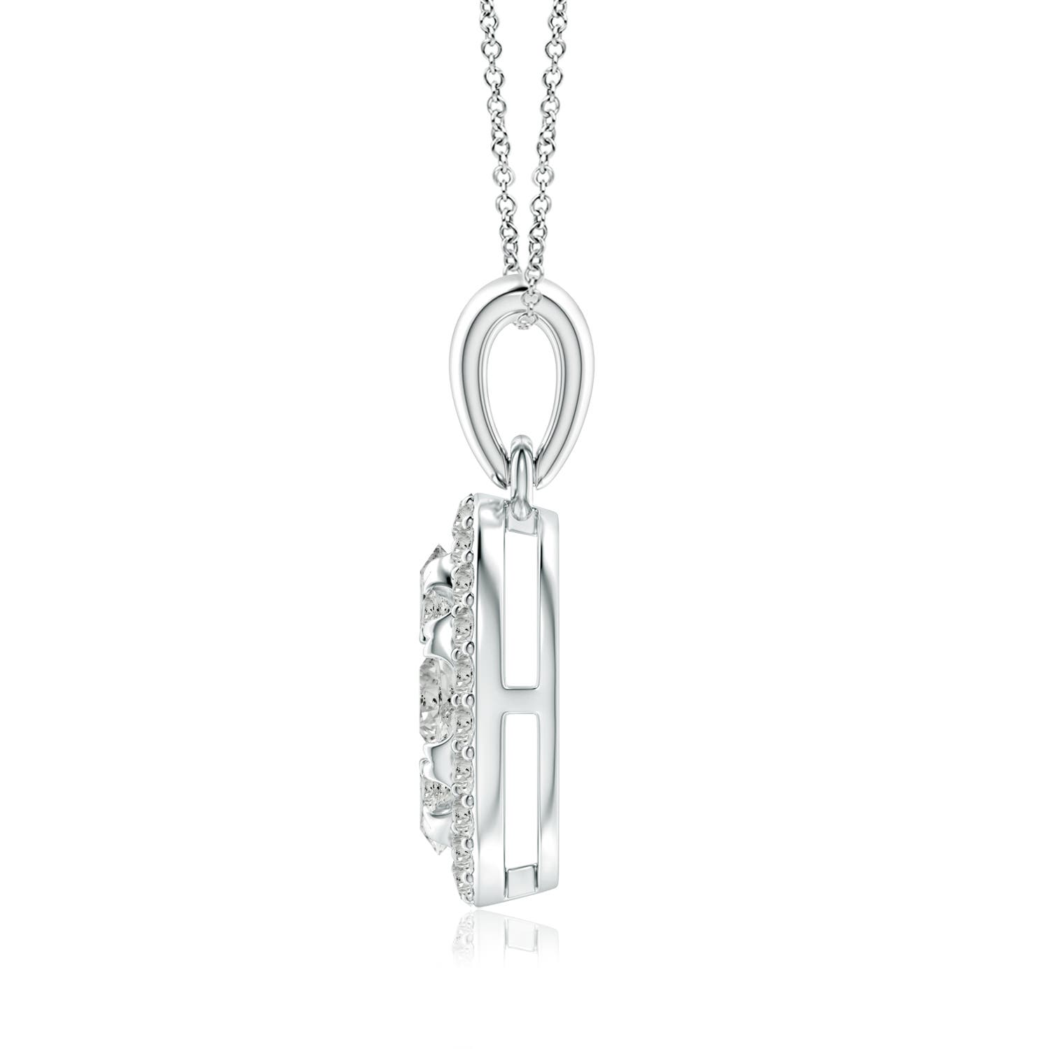 K, I3 / 0.84 CT / 14 KT White Gold