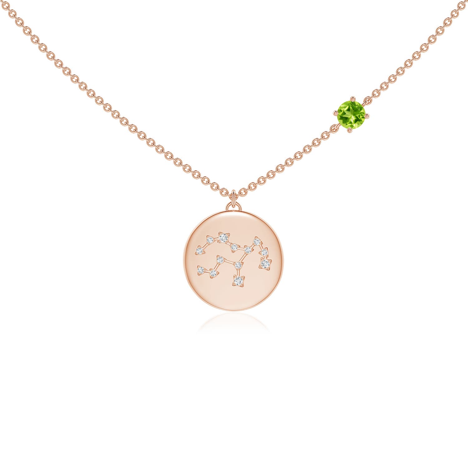 AAA - Peridot / 0.38 CT / 14 KT Rose Gold