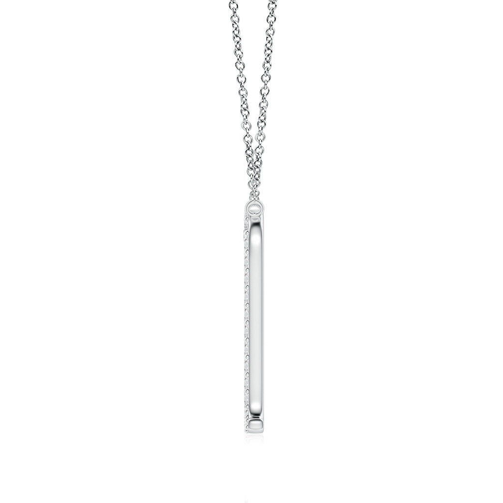 1.1mm HSI2 Diamond Scorpio Zodiac Sign Pendant in White Gold - side_1