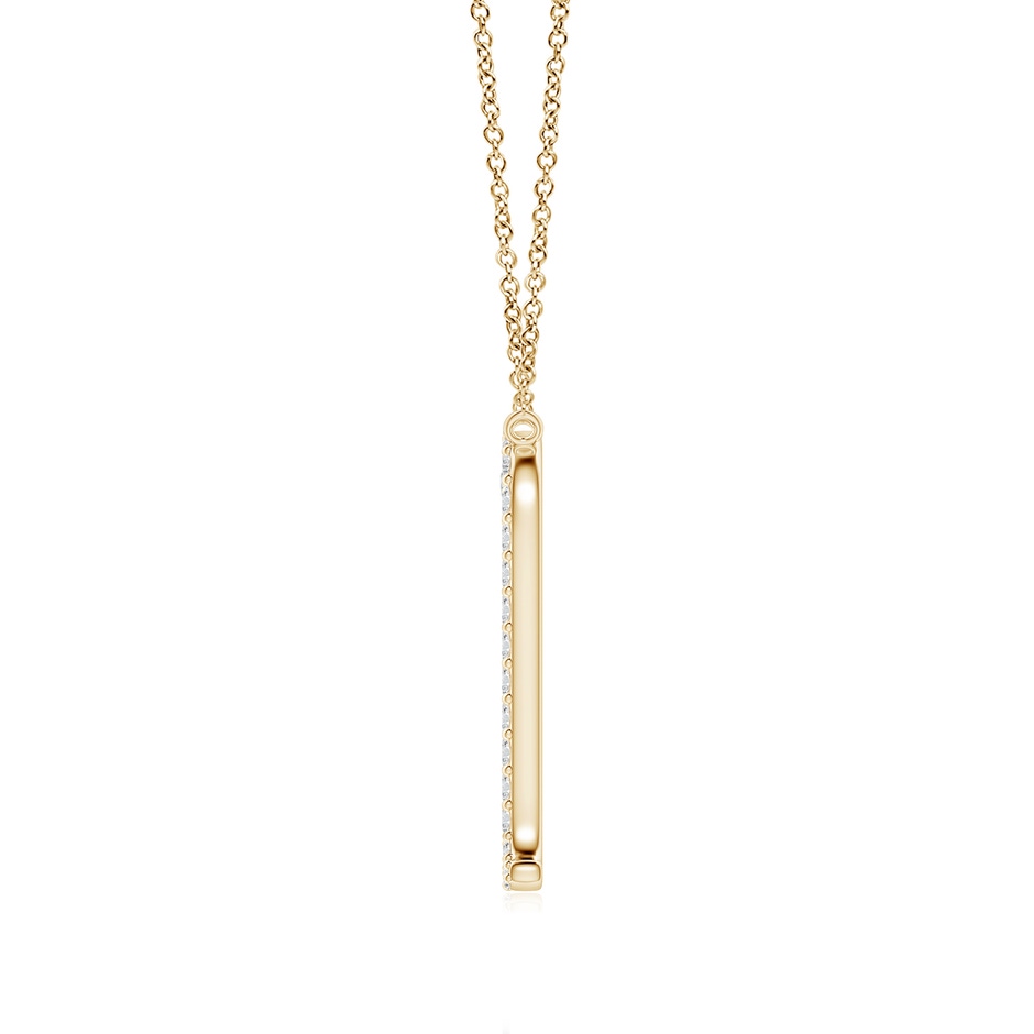 1.1mm HSI2 Diamond Scorpio Zodiac Sign Pendant in Yellow Gold side-1