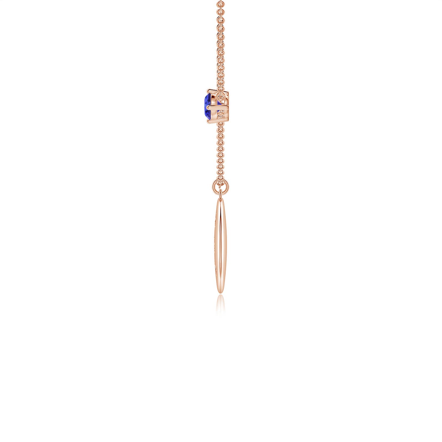 AAAA - Tanzanite / 0.28 CT / 14 KT Rose Gold