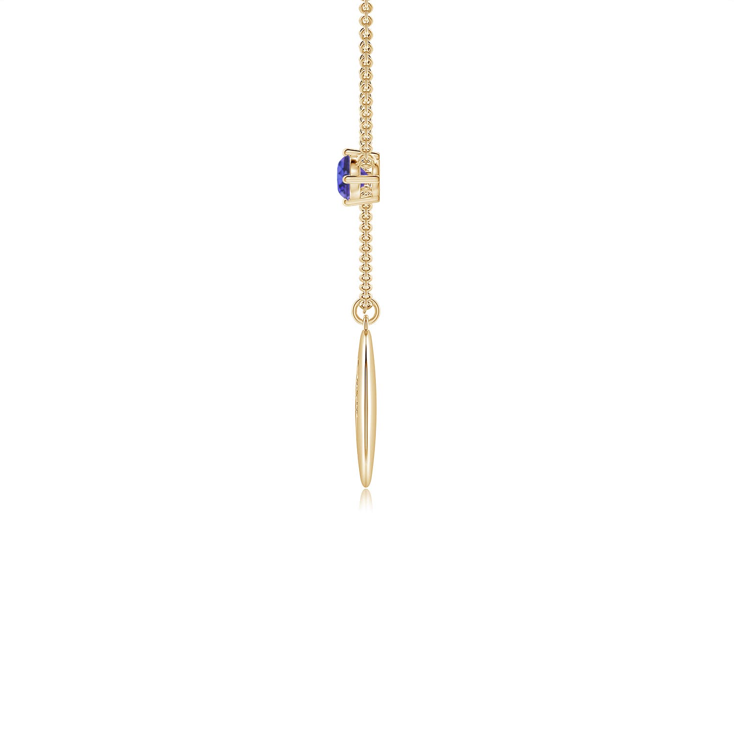 AAA - Tanzanite / 0.28 CT / 14 KT Yellow Gold