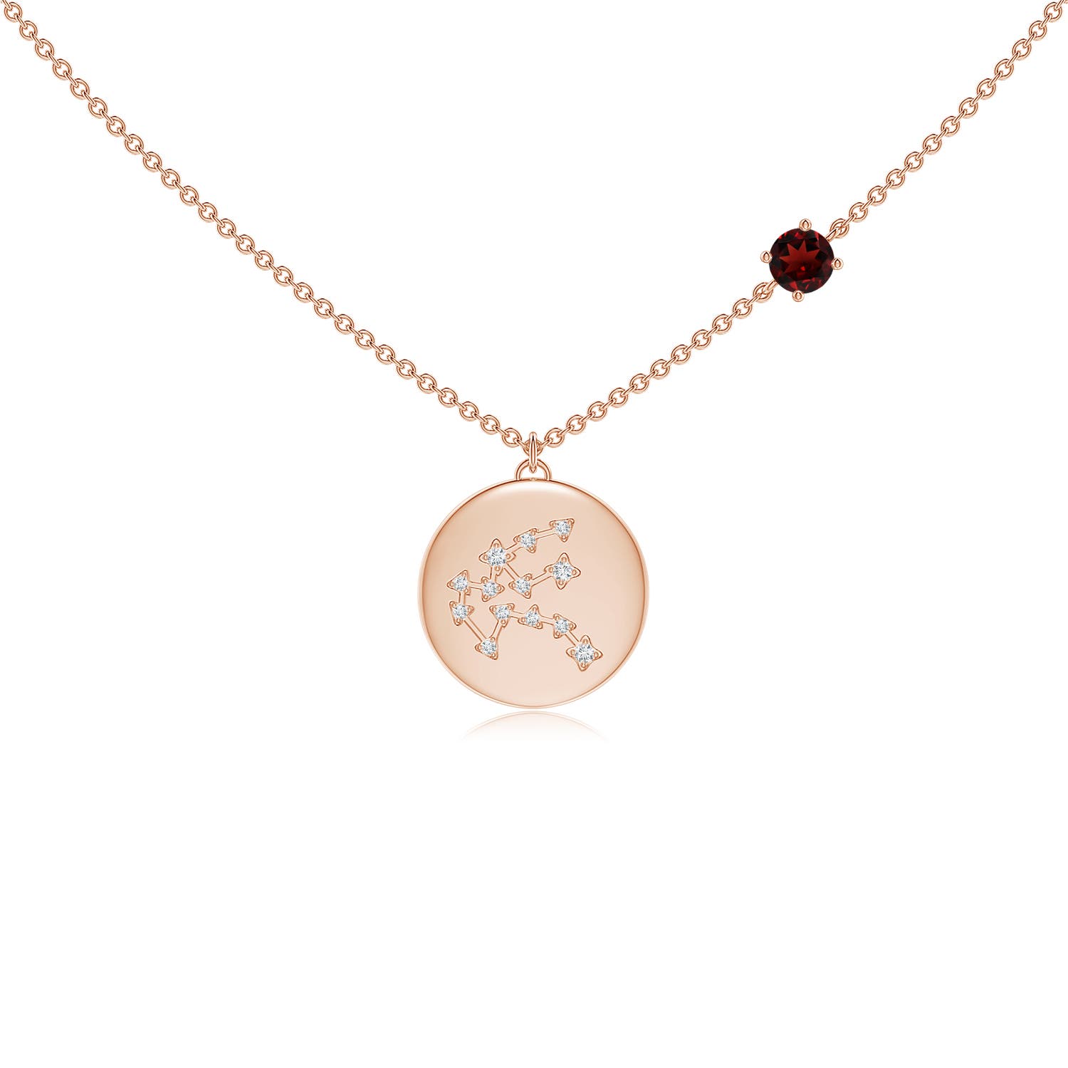 AAA - Garnet / 0.41 CT / 14 KT Rose Gold