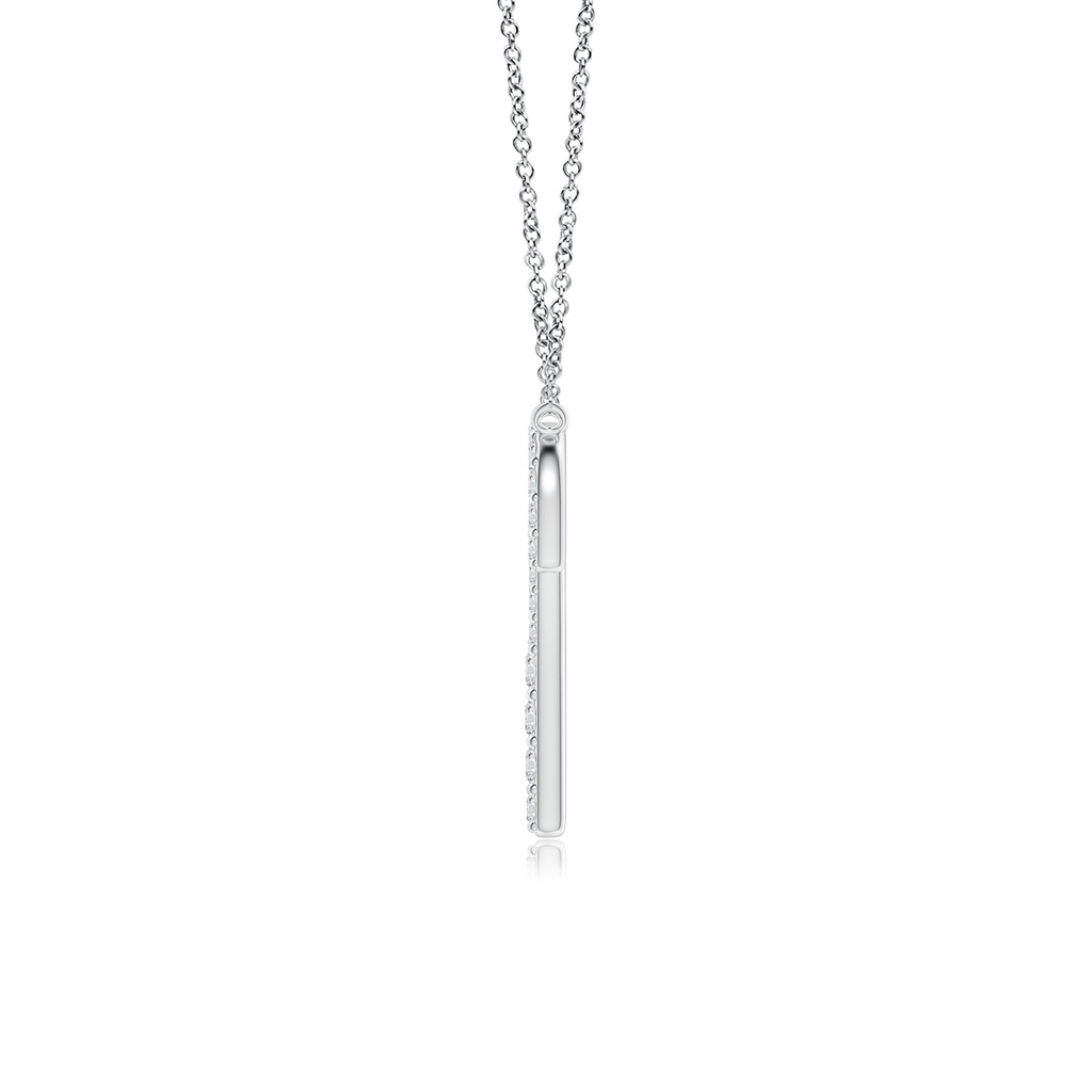 1.6mm HSI2 Diamond Aries Zodiac Sign Pendant in White Gold - side_1