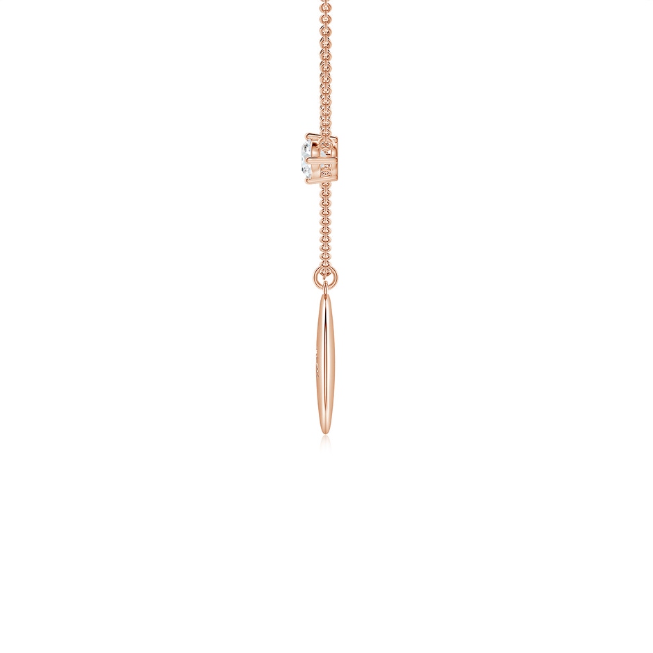 4mm GVS2 Diamond Aries Constellation Medallion Pendant in Rose Gold side-1