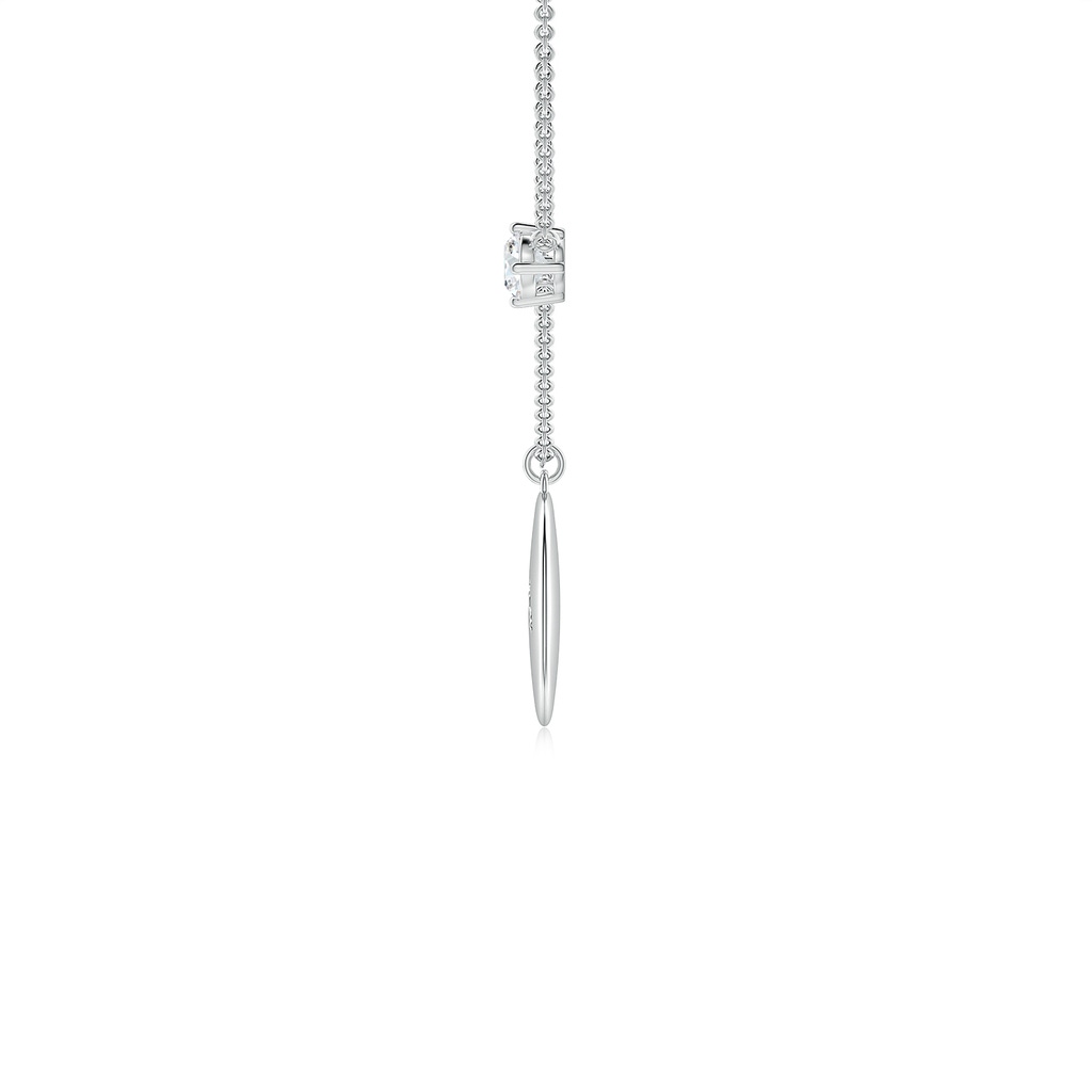 4mm GVS2 Diamond Aries Constellation Medallion Pendant in White Gold - side_1