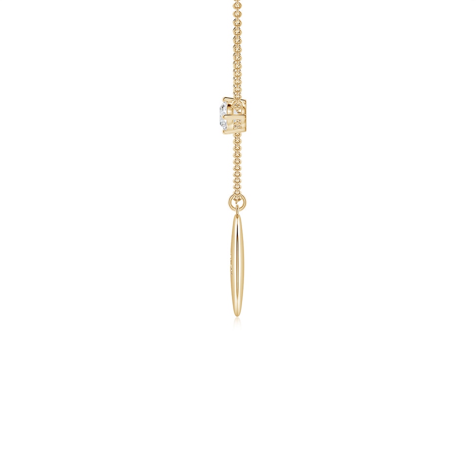 4mm HSI2 Diamond Aries Constellation Medallion Pendant in Yellow Gold side-1