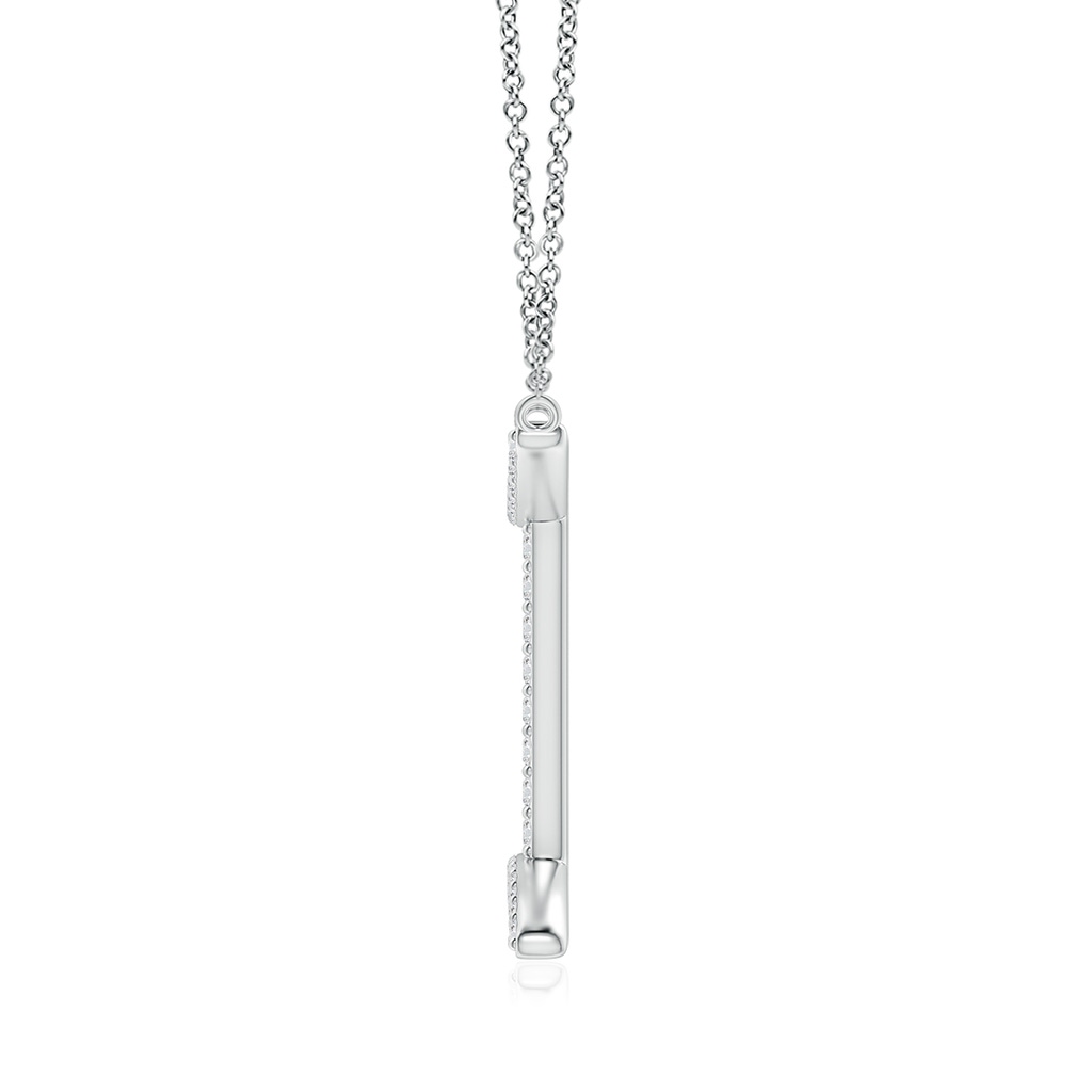1.05mm HSI2 Diamond Gemini Zodiac Sign Pendant in White Gold - side_1