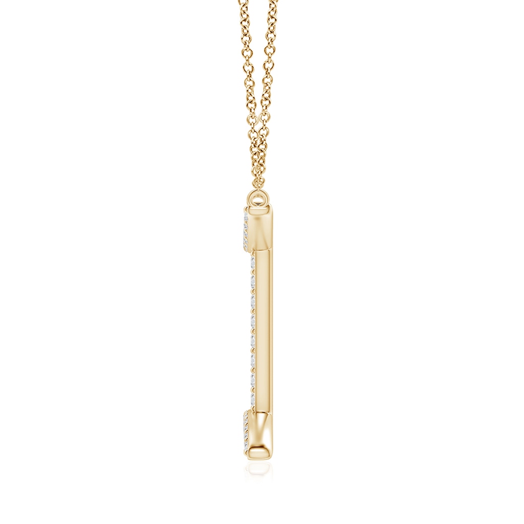 1.05mm HSI2 Diamond Gemini Zodiac Sign Pendant in Yellow Gold - side_1