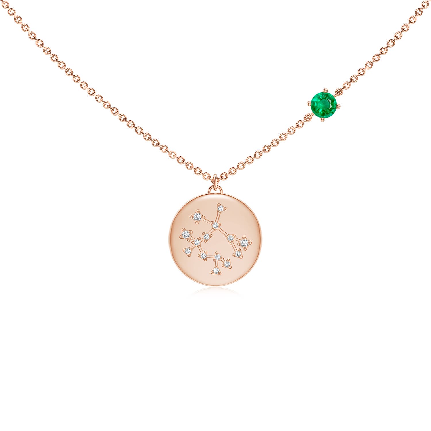 AAA - Emerald / 0.33 CT / 14 KT Rose Gold