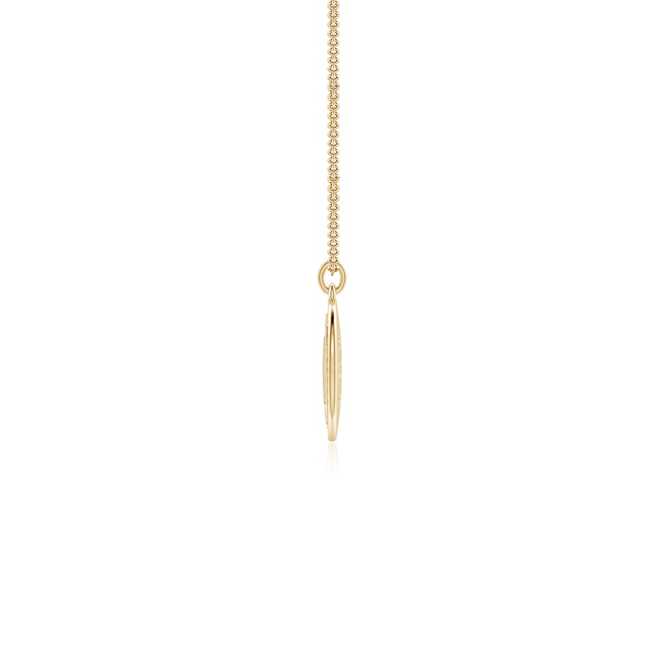 1.05mm GVS2 Diamond Scorpio Zodiac Sign Reversible Medallion Pendant in Yellow Gold side-2