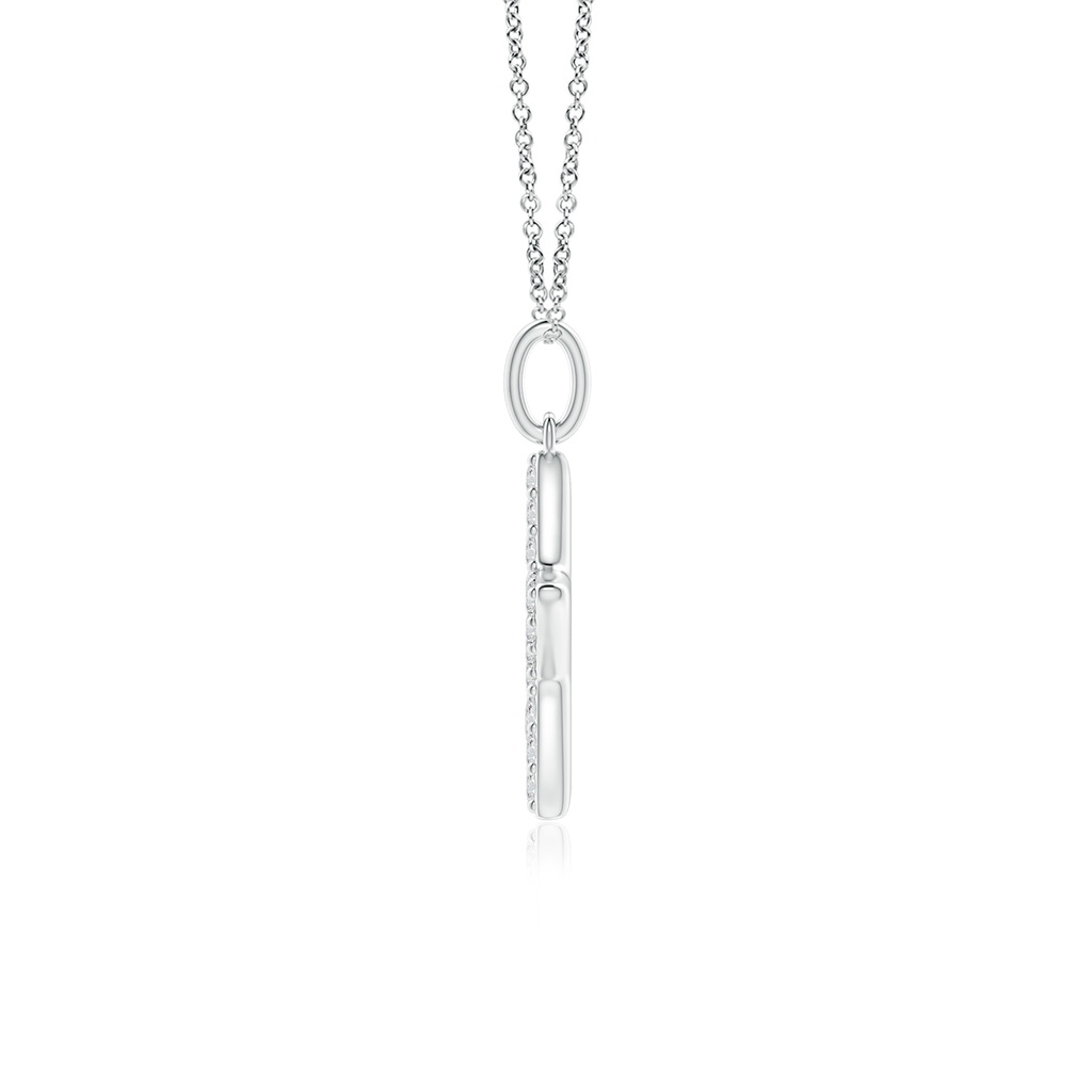 1.2mm HSI2 Diamond Open Star Pendant in White Gold - side_1