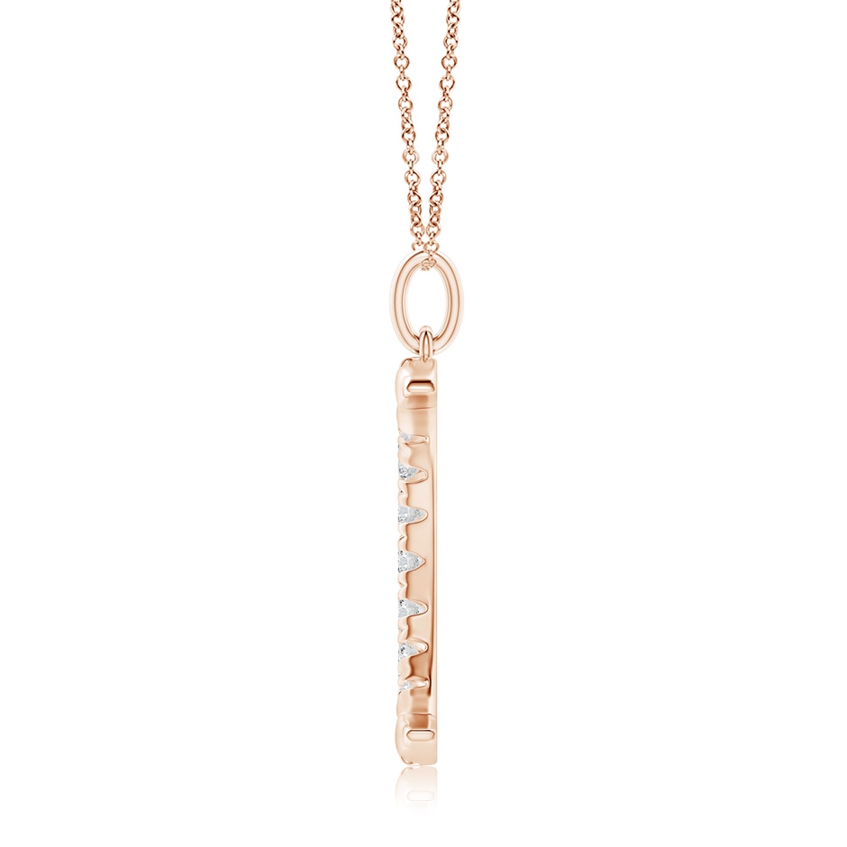 3.3mm HSI2 Pave-Set Diamond Crescent Moon Pendant in 18K Rose Gold side 199