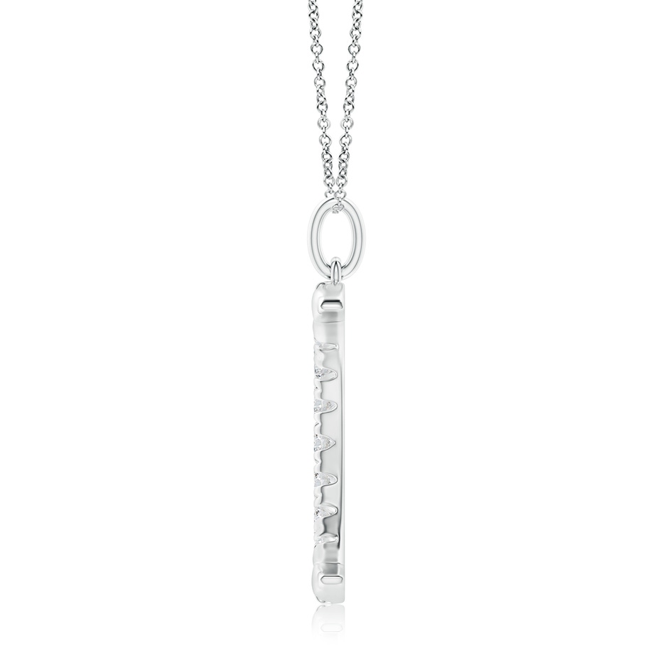 3.3mm HSI2 Pave-Set Diamond Crescent Moon Pendant in White Gold side 199