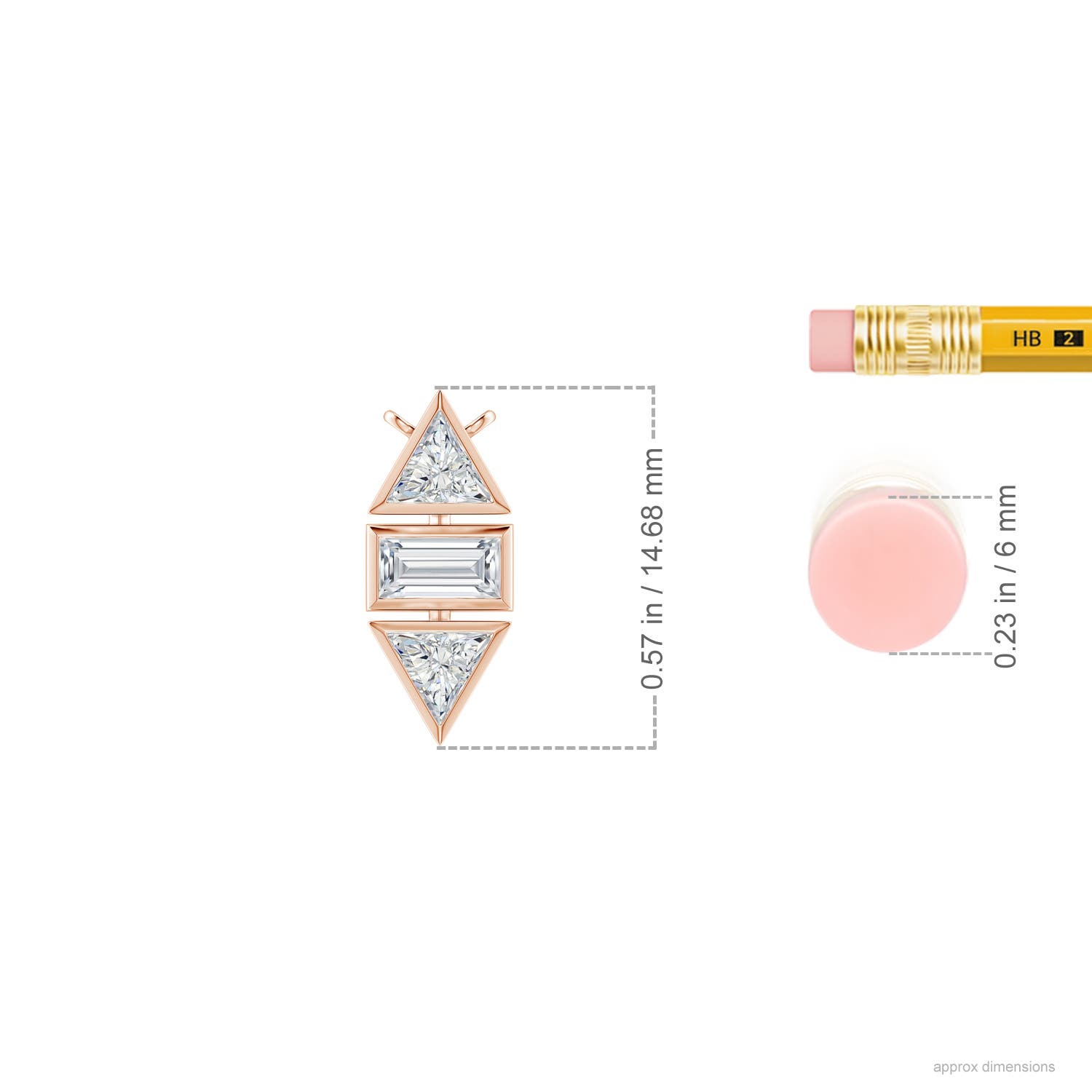 G, VS2 / 0.53 CT / 14 KT Rose Gold