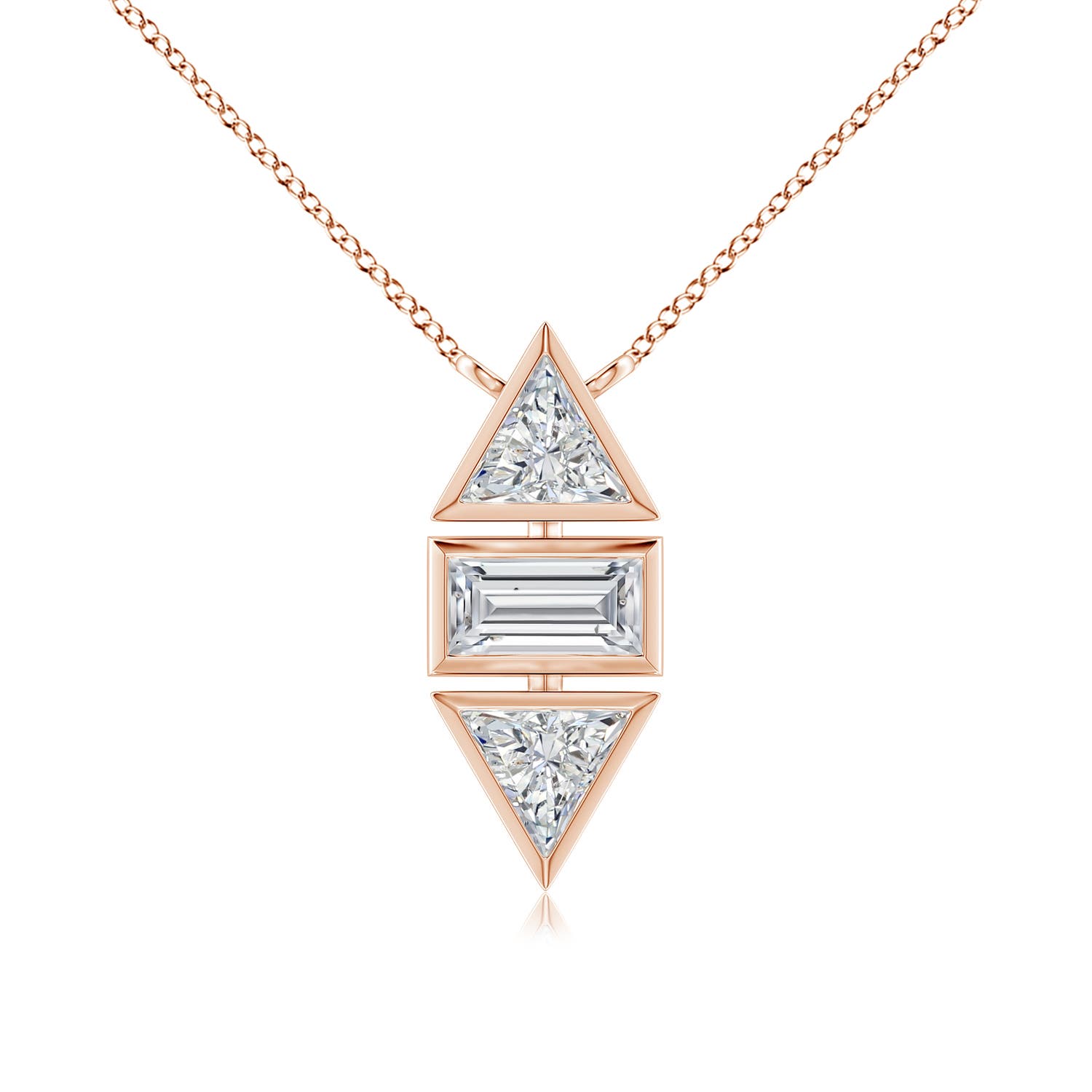 H, SI2 / 0.53 CT / 14 KT Rose Gold