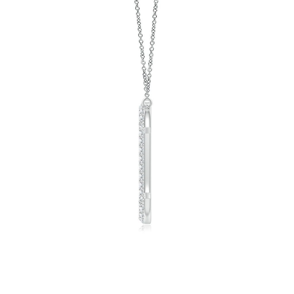 1.05mm GVS2 Prong-Set Diamond Capital "C" Knife-Edge Initial Pendant in P950 Platinum - side_1