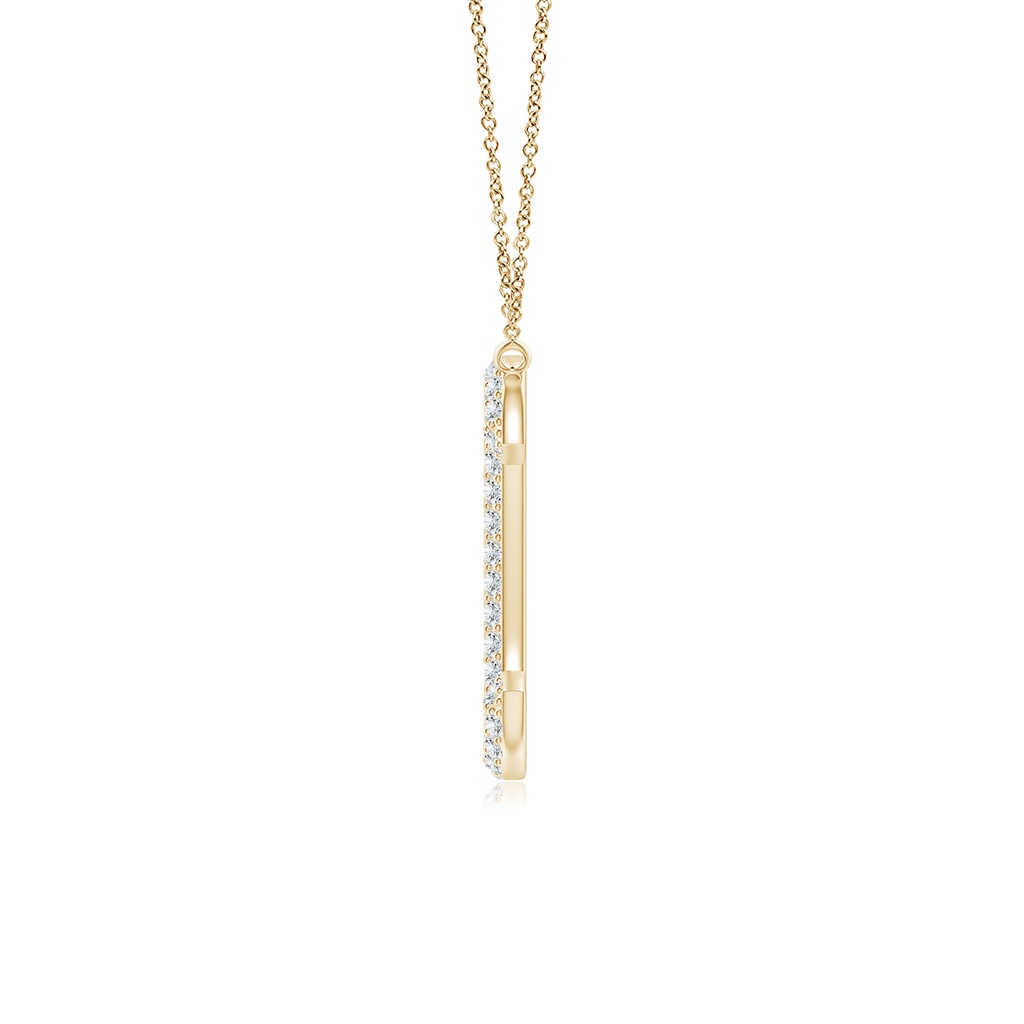 1.05mm GVS2 Prong-Set Diamond Capital "C" Knife-Edge Initial Pendant in Yellow Gold - side_1