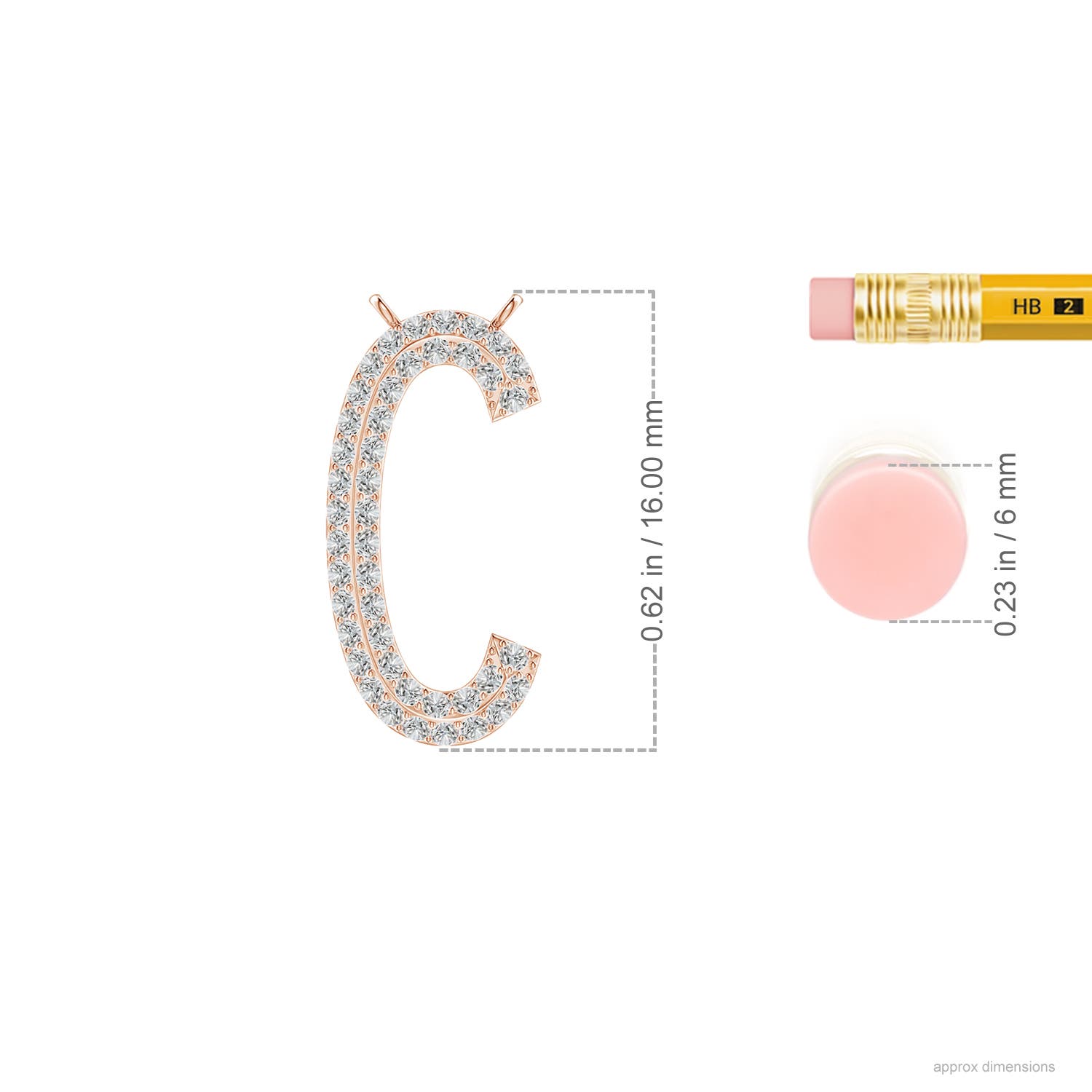 I-J, I1-I2 / 0.26 CT / 14 KT Rose Gold