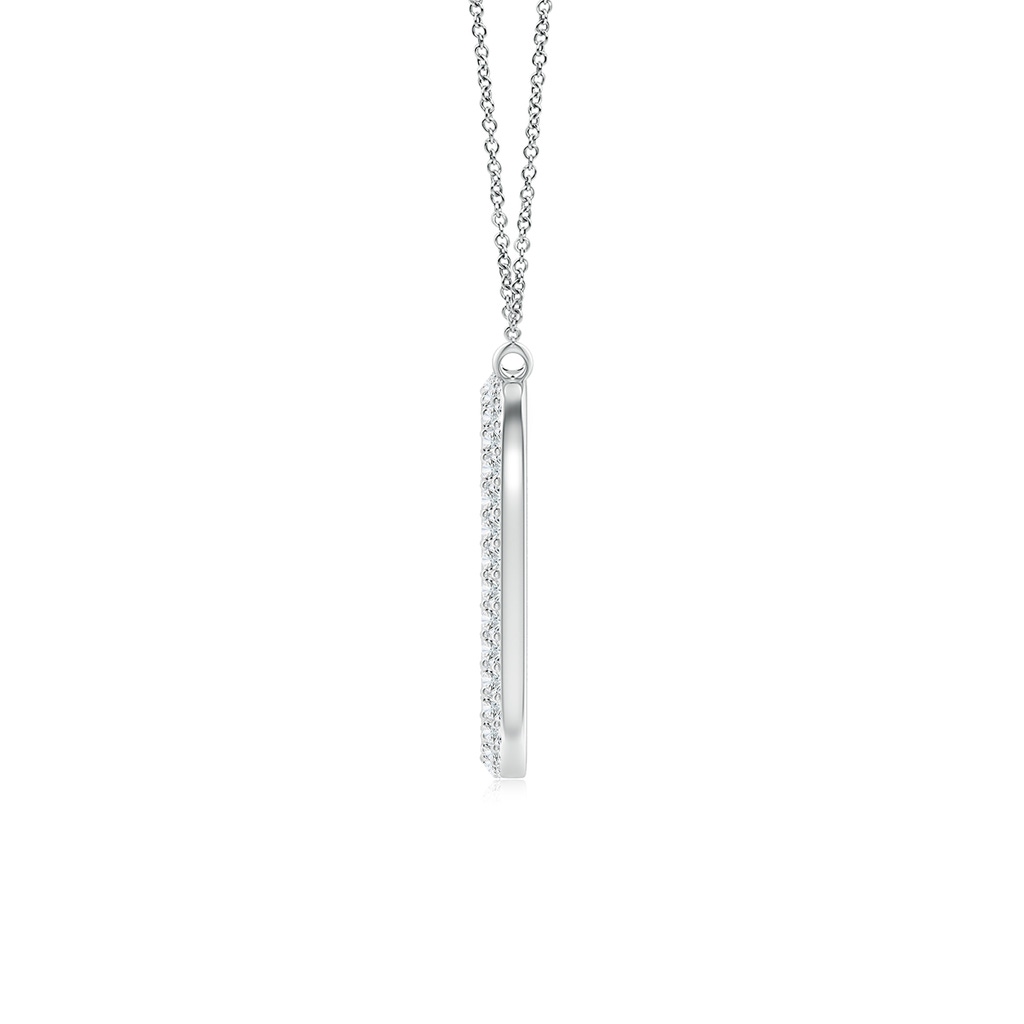 1.05mm GVS2 Prong-Set Diamond Capital "D" Knife-Edge Initial Pendant in White Gold - side_1