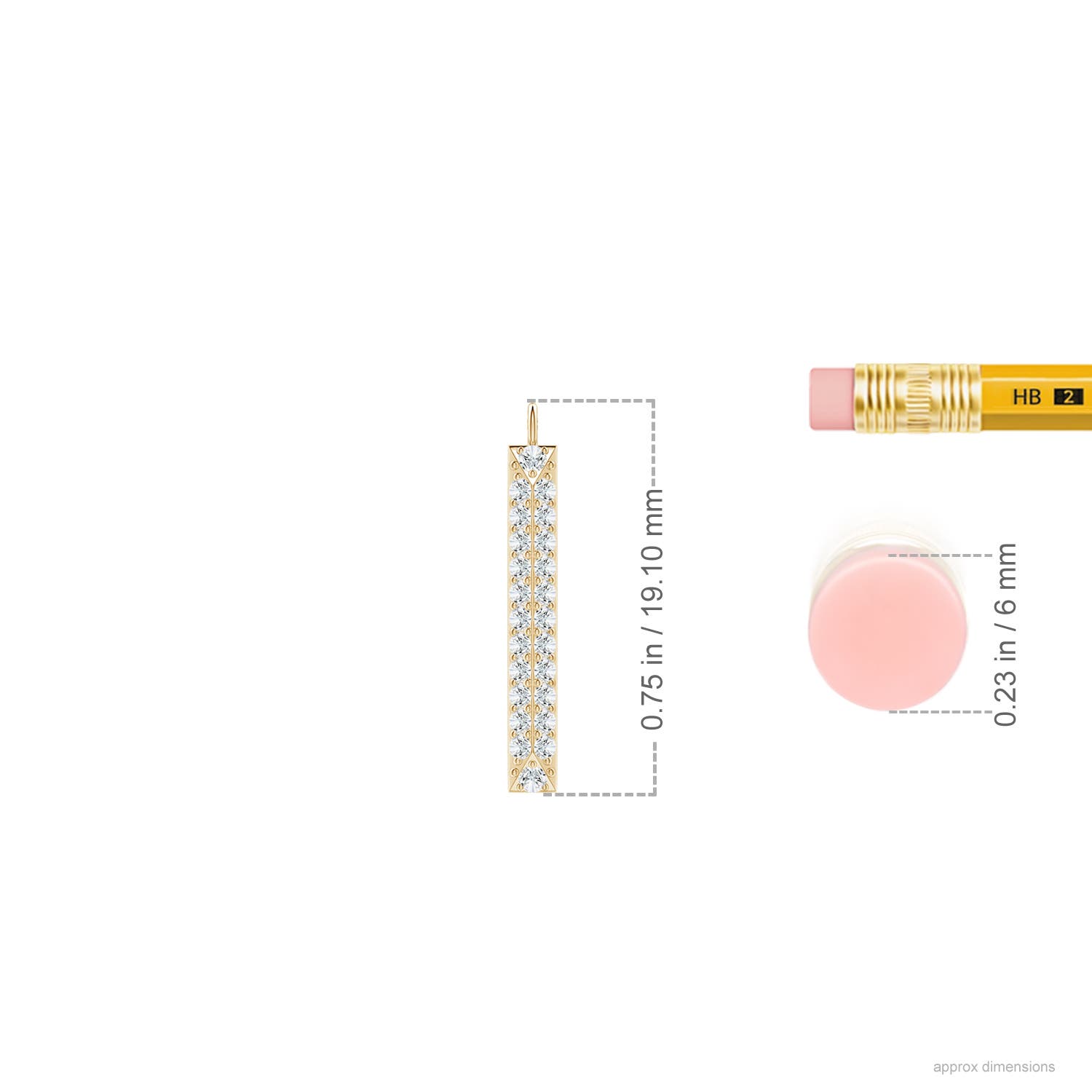 G, VS2 / 0.1 CT / 14 KT Yellow Gold