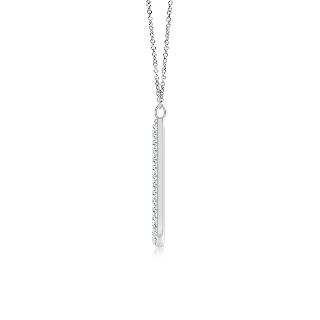 1.05mm GVS2 Prong-Set Diamond Capital "J" Knife-Edge Initial Pendant in P950 Platinum - side_1