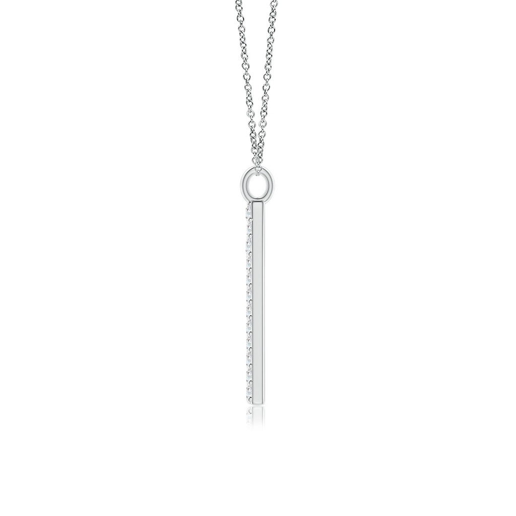 1.35mm GVS2 Modern Deco Diamond Capital "A" Initial Pendant in P950 Platinum - side_1