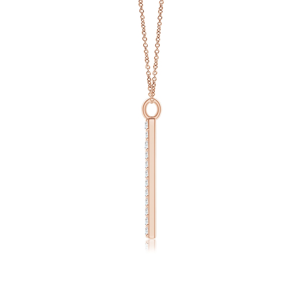 1.35mm GVS2 Modern Deco Diamond Capital "A" Initial Pendant in Rose Gold - side_1