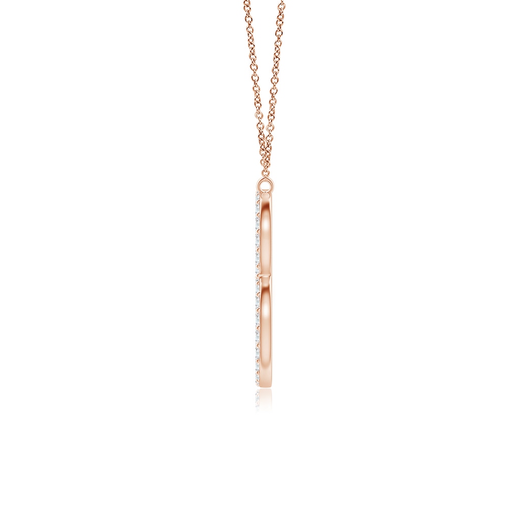 1.2mm GVS2 Modern Deco Diamond Capital "B" Initial Pendant in Rose Gold - side_1